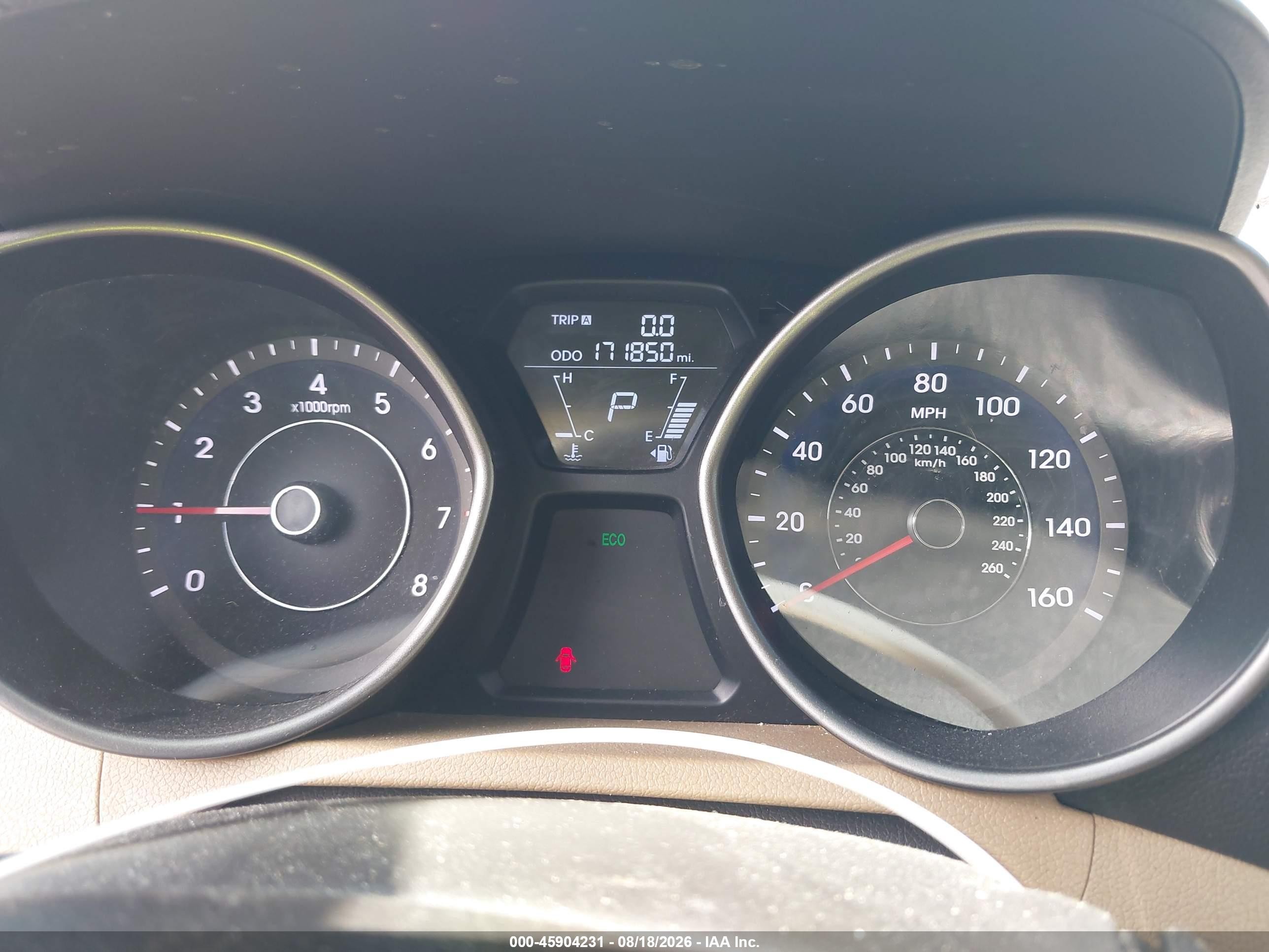 2013 Hyundai Elantra Gls Dark Brown vin: 5NPDH4AEXDH371722