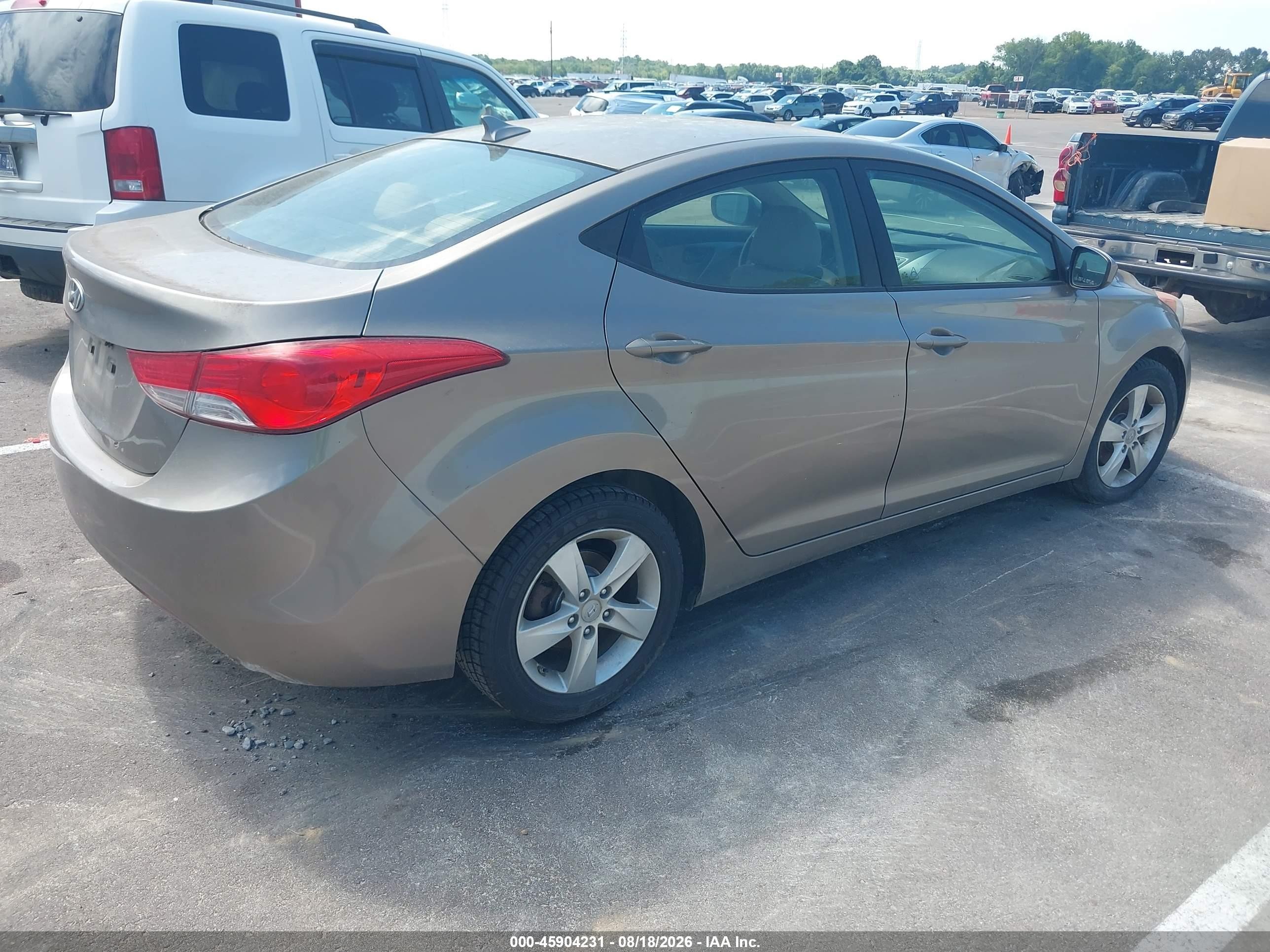2013 Hyundai Elantra Gls Dark Brown vin: 5NPDH4AEXDH371722