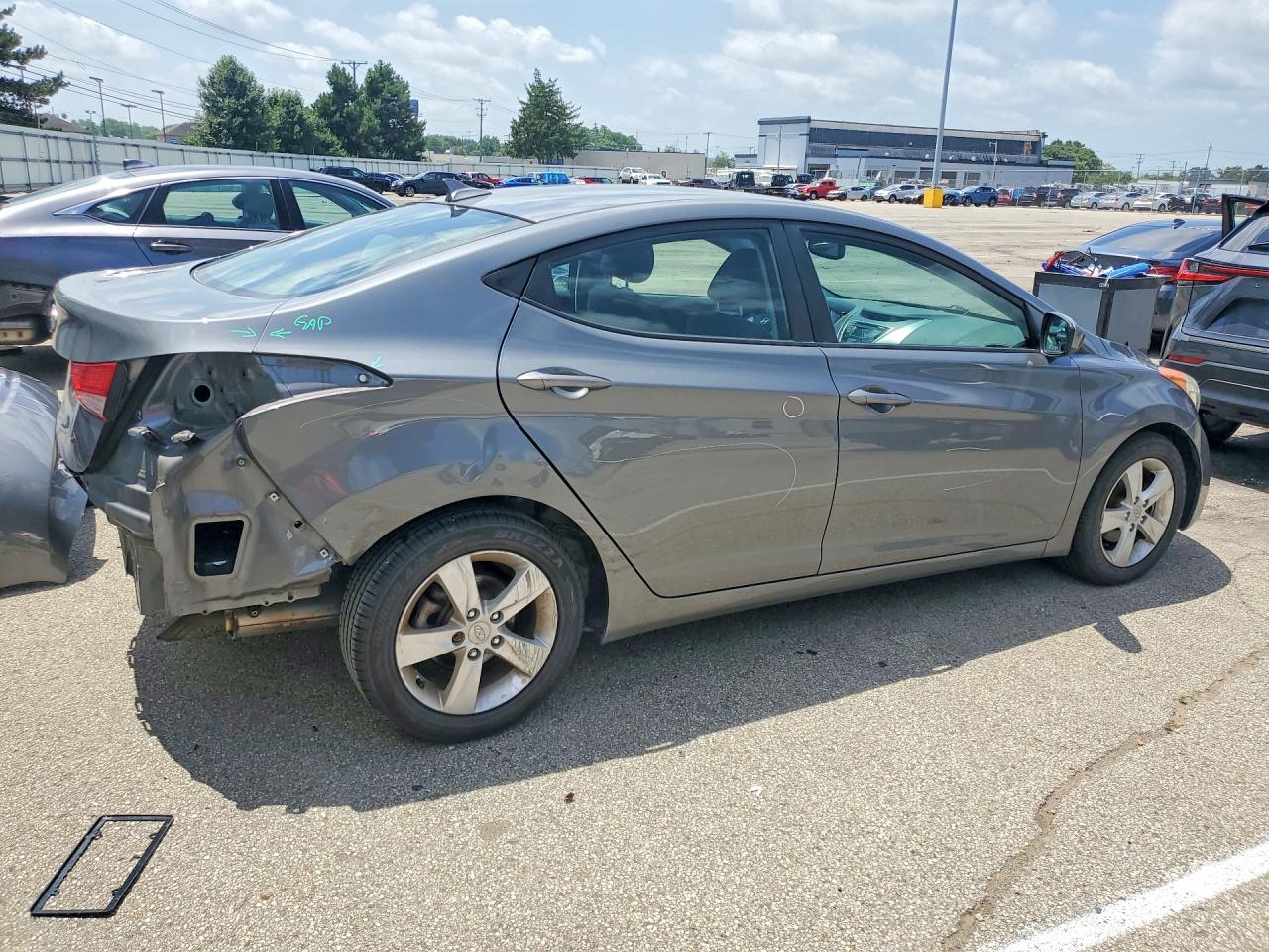 2013 Hyundai Elantra Gls Silver vin: 5NPDH4AEXDH372935