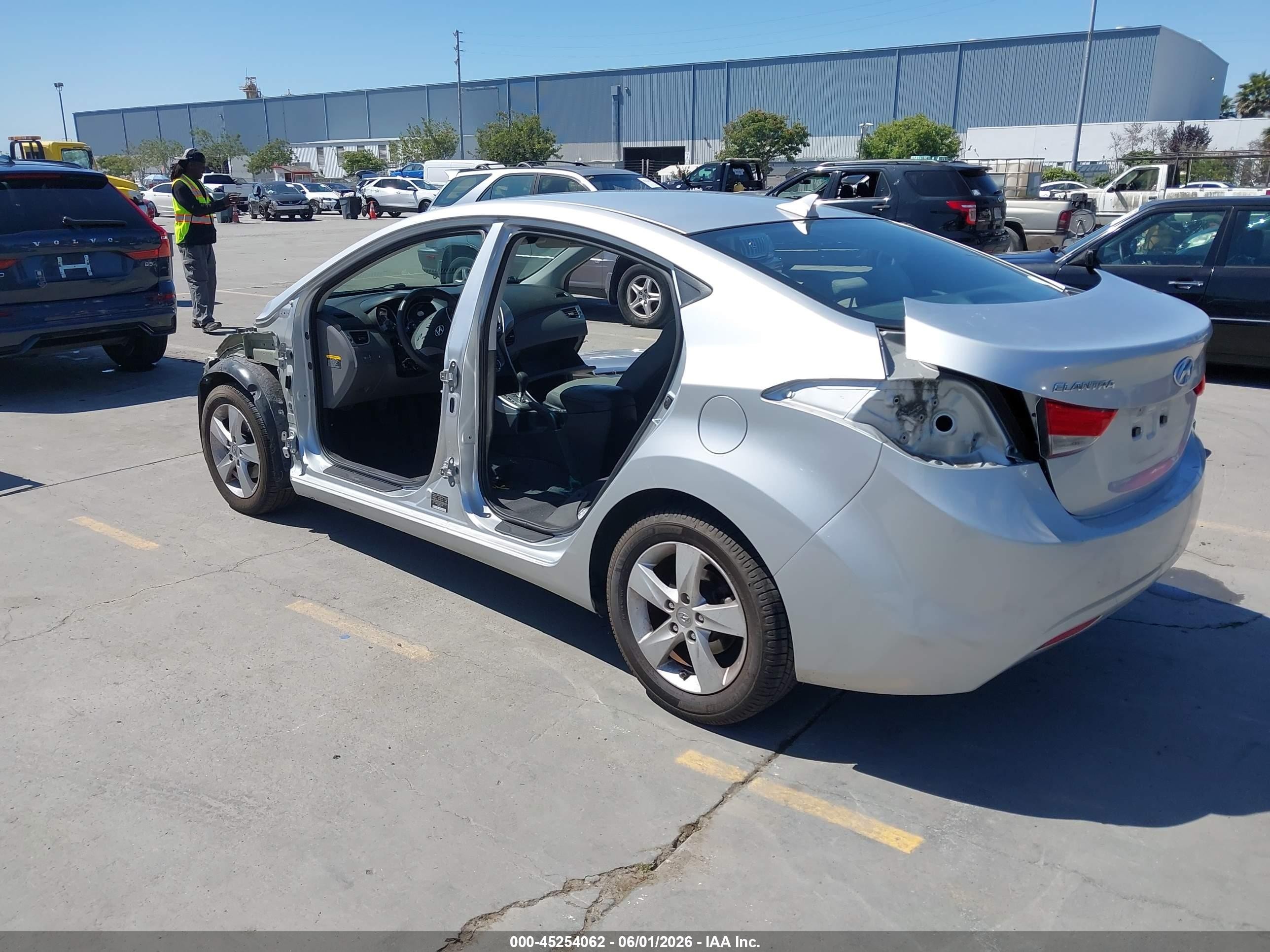 2013 Hyundai Elantra Gls Silver vin: 5NPDH4AEXDH374426