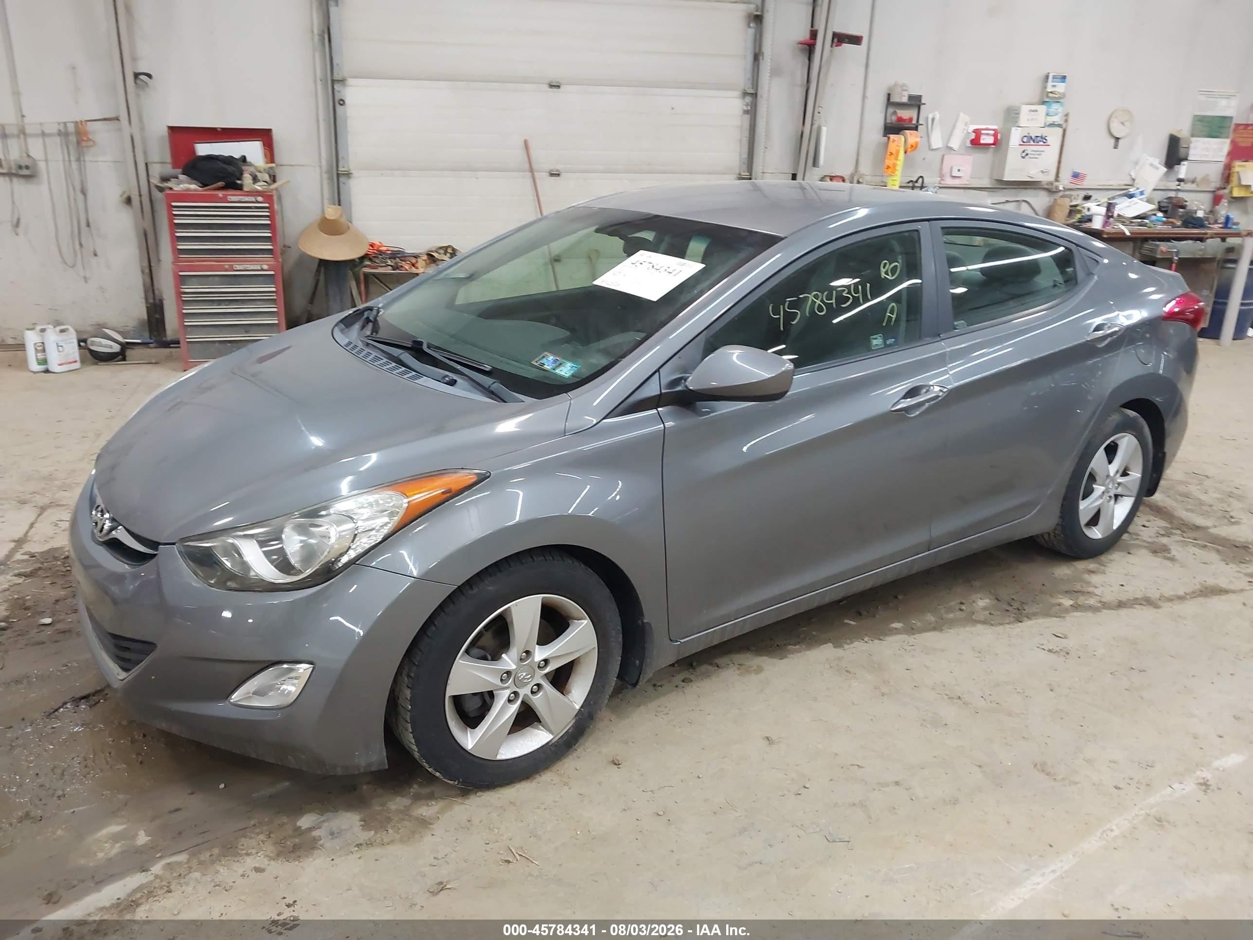 2013 Hyundai Elantra Gls Серый vin: 5NPDH4AEXDH378735