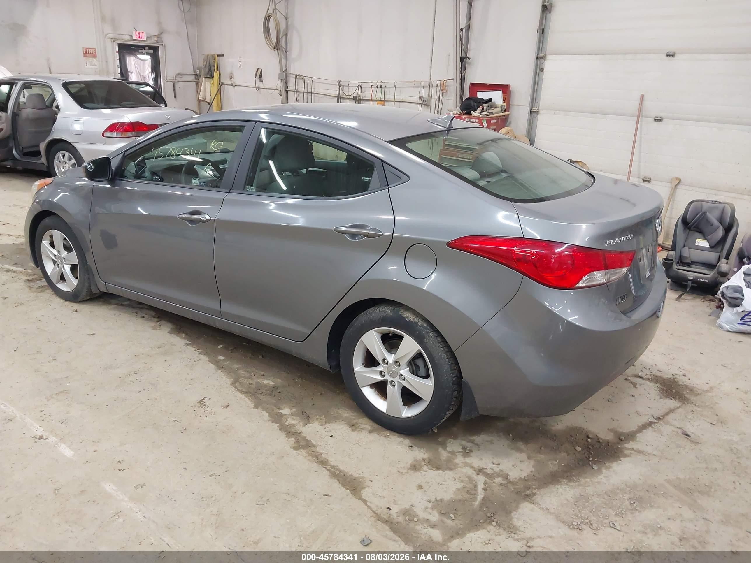 2013 Hyundai Elantra Gls Серый vin: 5NPDH4AEXDH378735