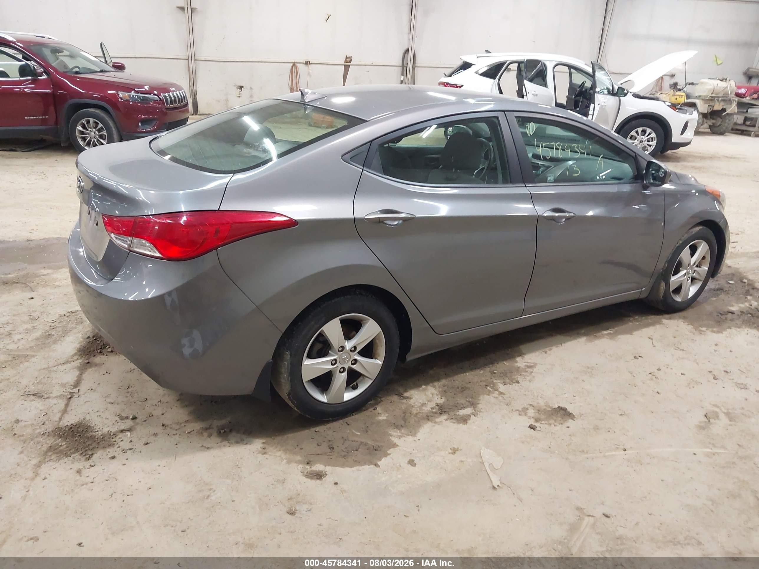 2013 Hyundai Elantra Gls Серый vin: 5NPDH4AEXDH378735