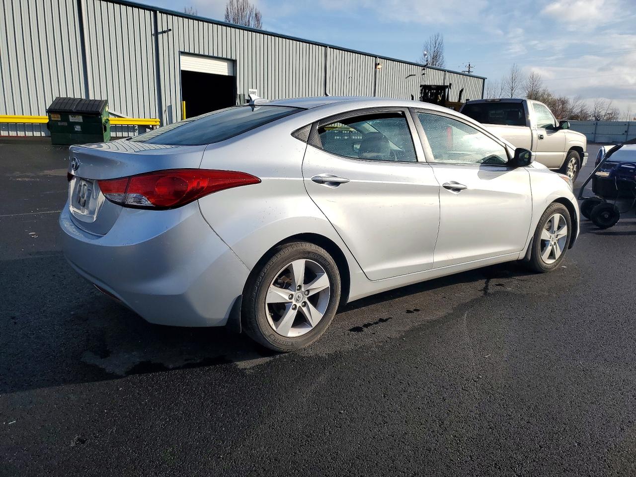 2013 Hyundai Elantra Gls Silver vin: 5NPDH4AEXDH379237