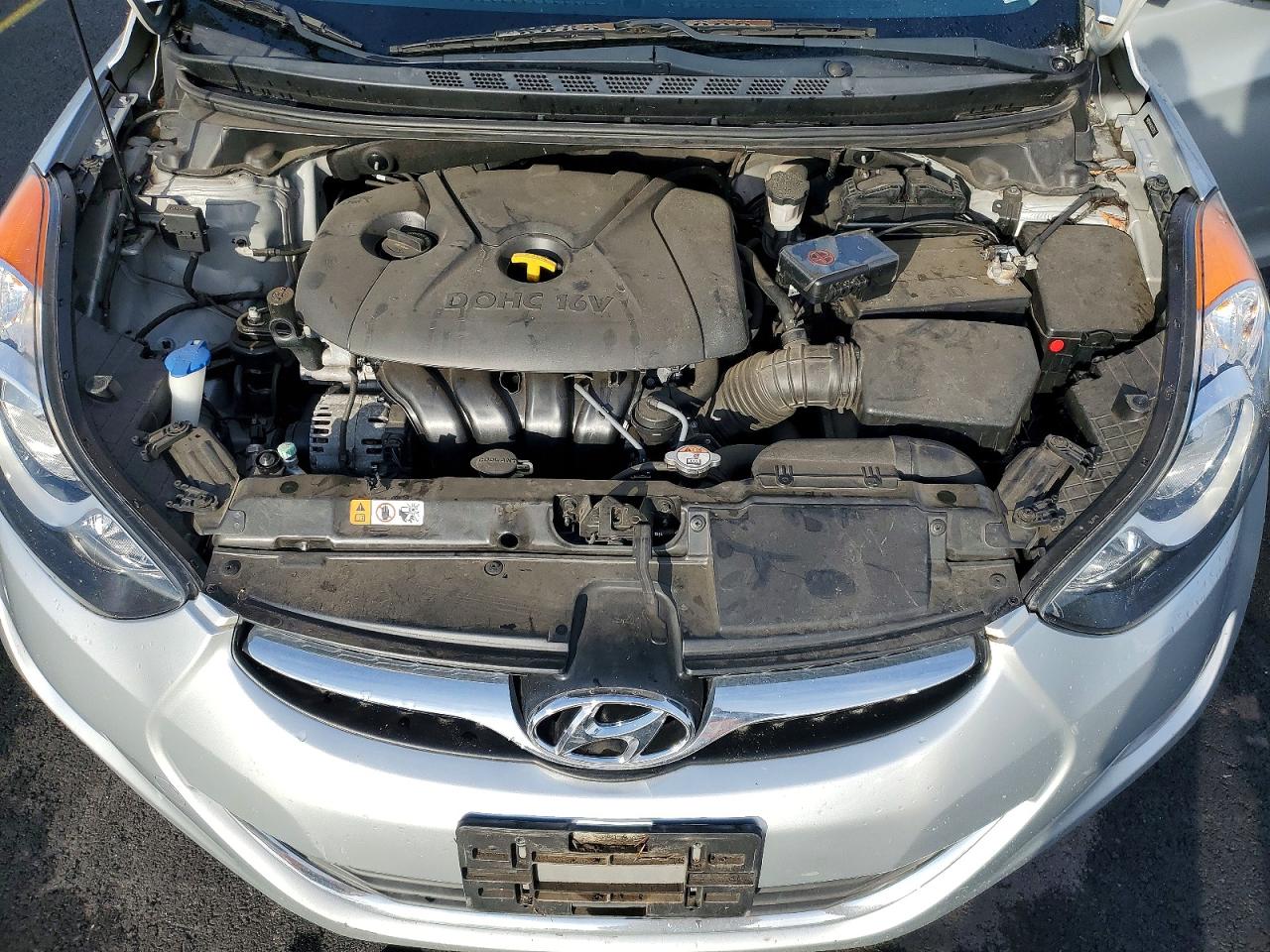 2013 Hyundai Elantra Gls Silver vin: 5NPDH4AEXDH379237