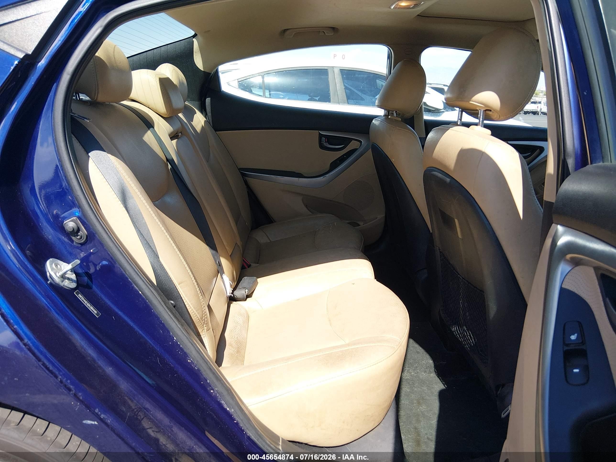 2013 Hyundai Elantra Limited Синий vin: 5NPDH4AEXDH384440