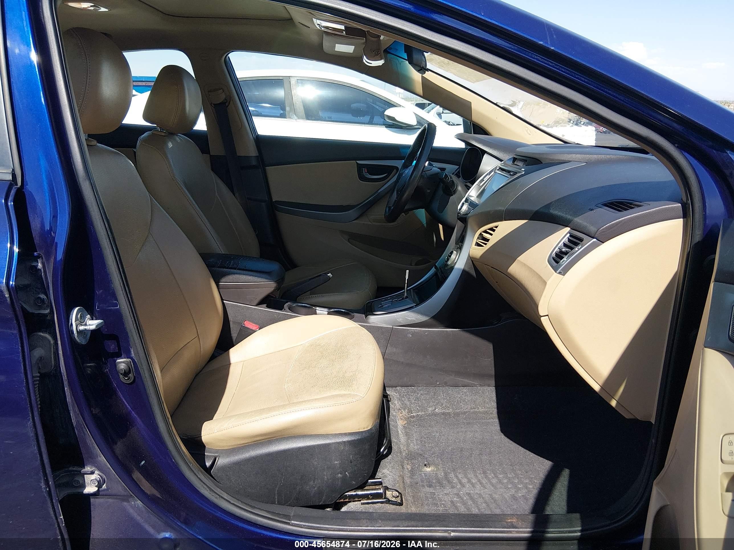 2013 Hyundai Elantra Limited Синий vin: 5NPDH4AEXDH384440