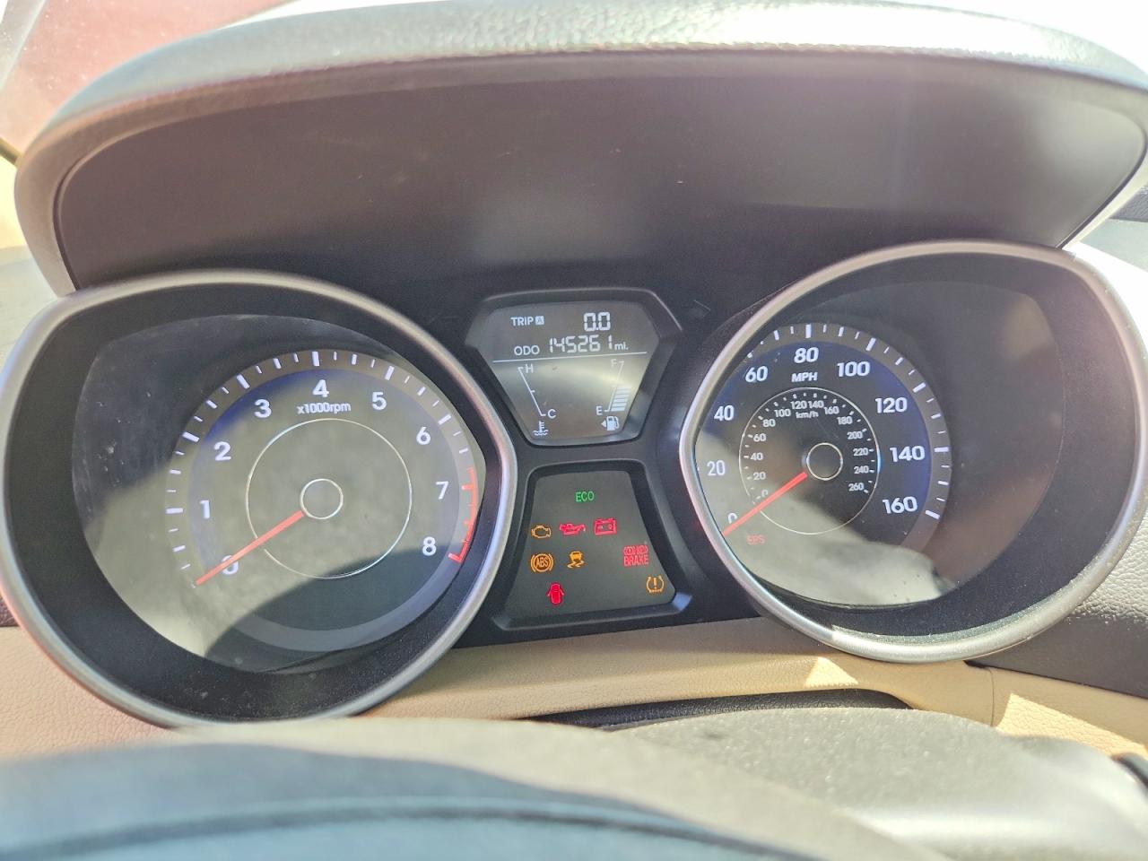 2013 Hyundai Elantra Gls Red vin: 5NPDH4AEXDH385930