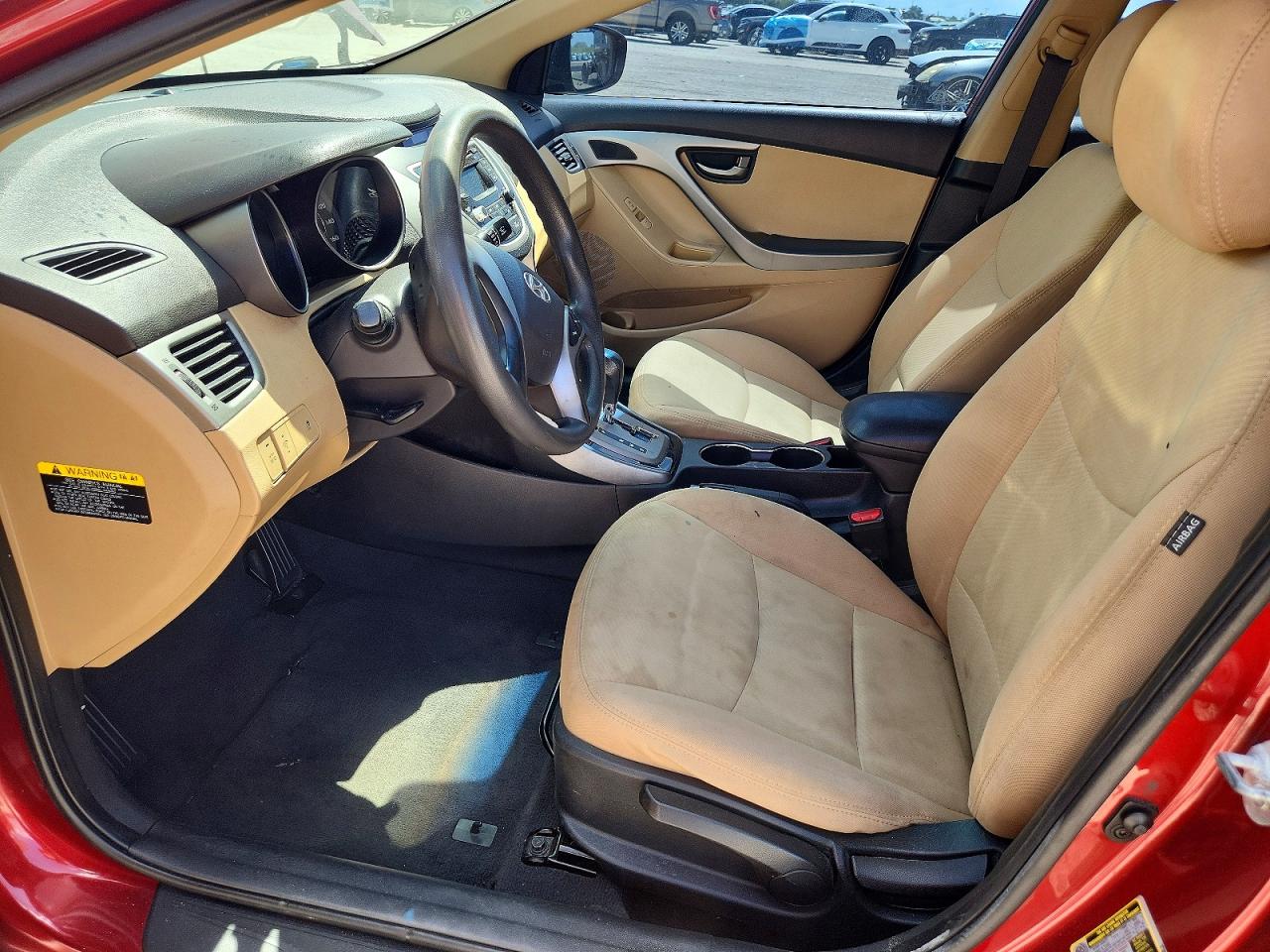 2013 Hyundai Elantra Gls Red vin: 5NPDH4AEXDH385930