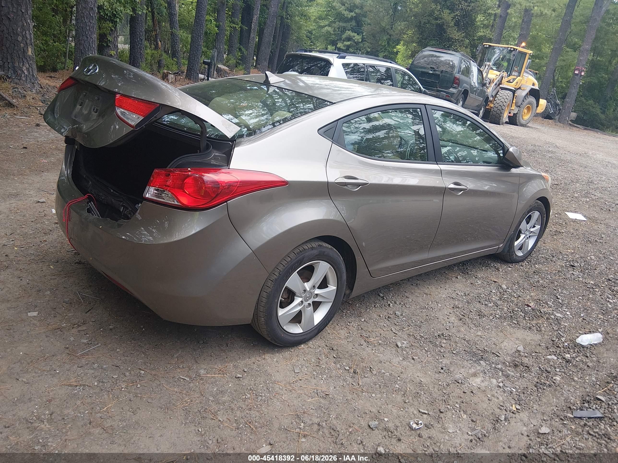 2013 Hyundai Elantra Gls Tan vin: 5NPDH4AEXDH389363