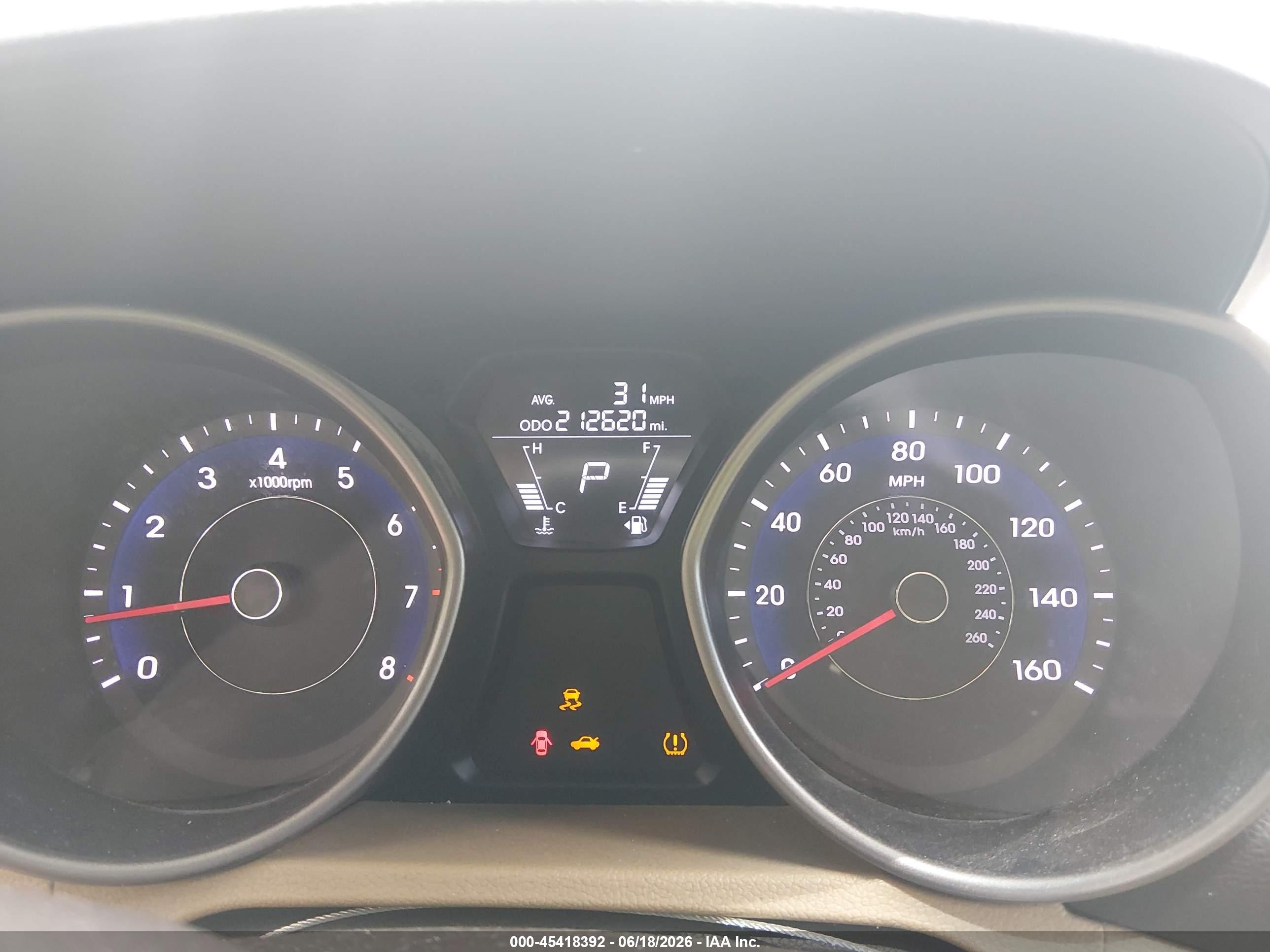 2013 Hyundai Elantra Gls Tan vin: 5NPDH4AEXDH389363
