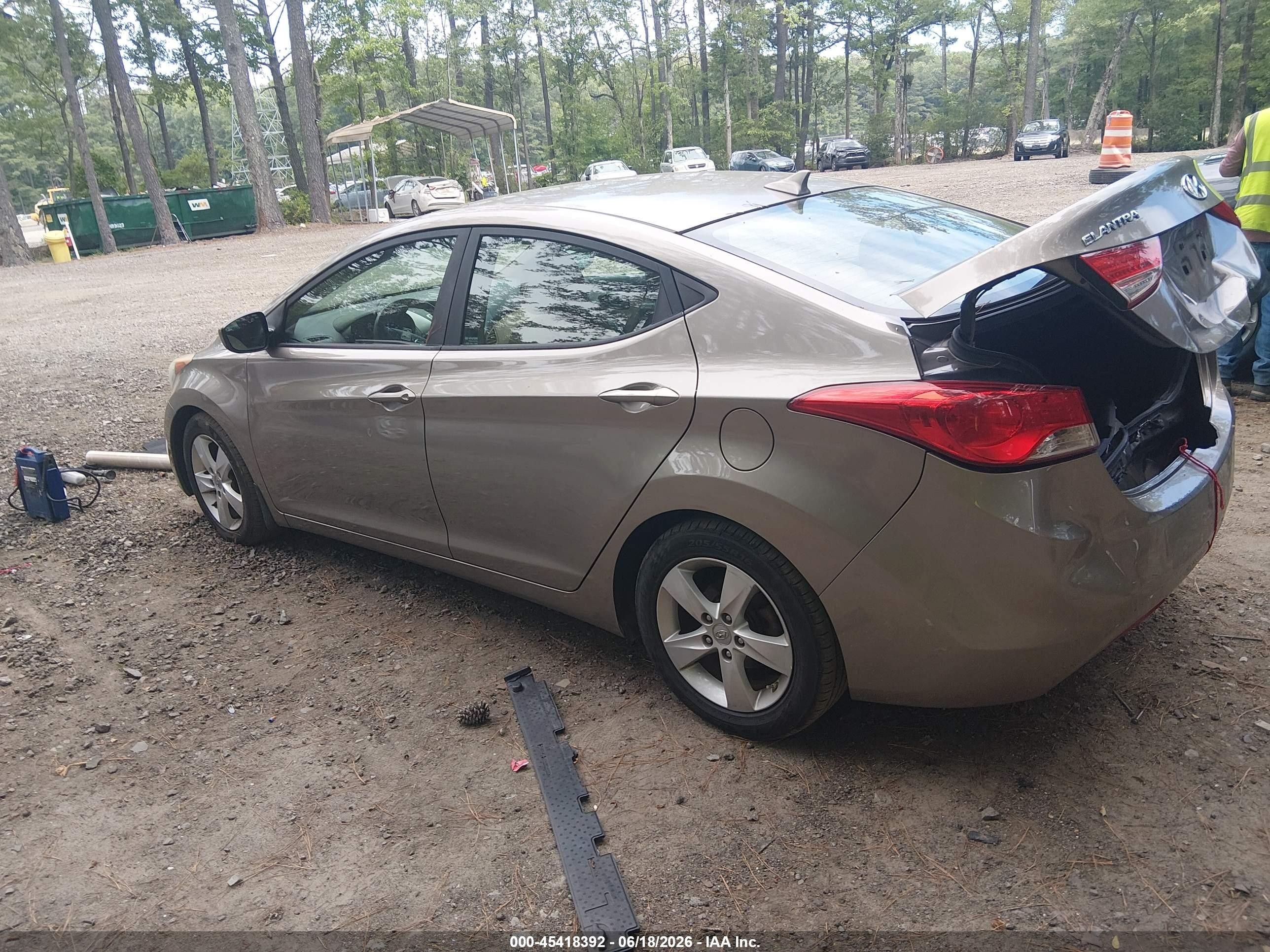 2013 Hyundai Elantra Gls Tan vin: 5NPDH4AEXDH389363