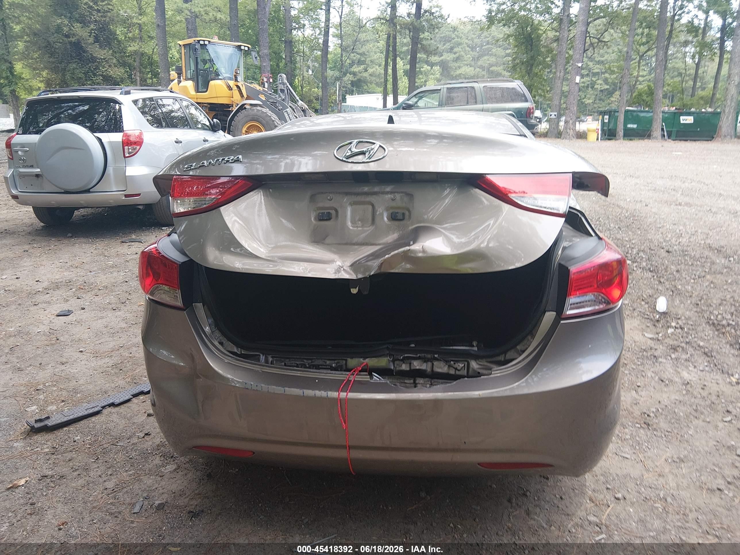 2013 Hyundai Elantra Gls Tan vin: 5NPDH4AEXDH389363