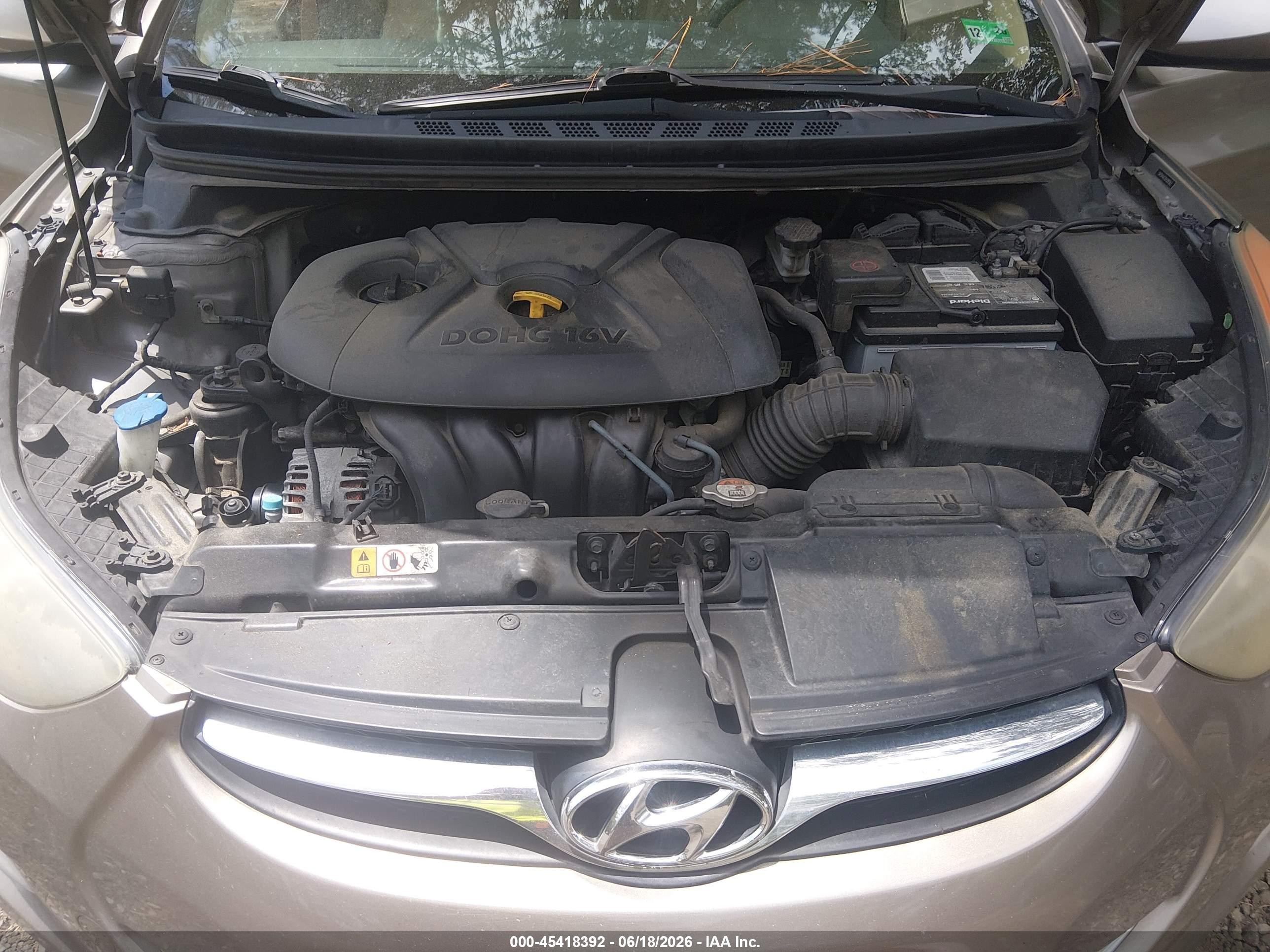 2013 Hyundai Elantra Gls Tan vin: 5NPDH4AEXDH389363