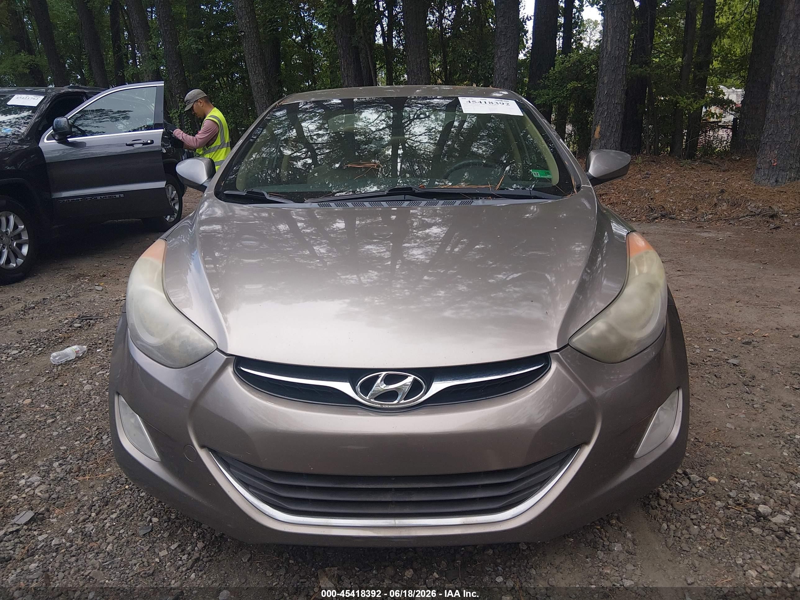2013 Hyundai Elantra Gls Tan vin: 5NPDH4AEXDH389363