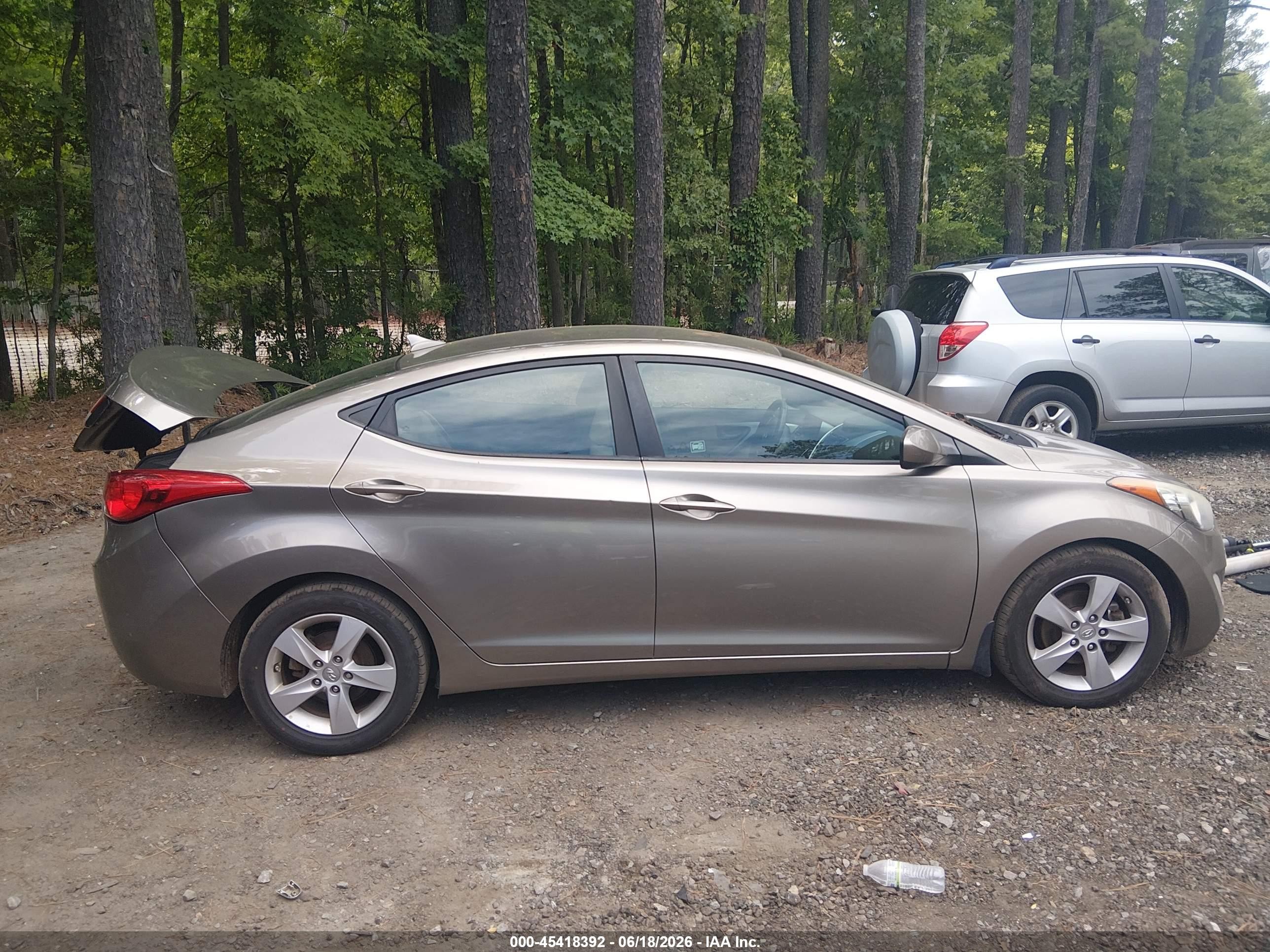 2013 Hyundai Elantra Gls Tan vin: 5NPDH4AEXDH389363