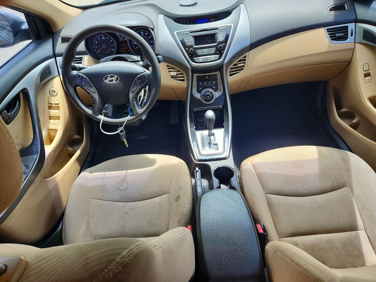 2013 Hyundai Elantra Gls Gray vin: 5NPDH4AEXDH389461