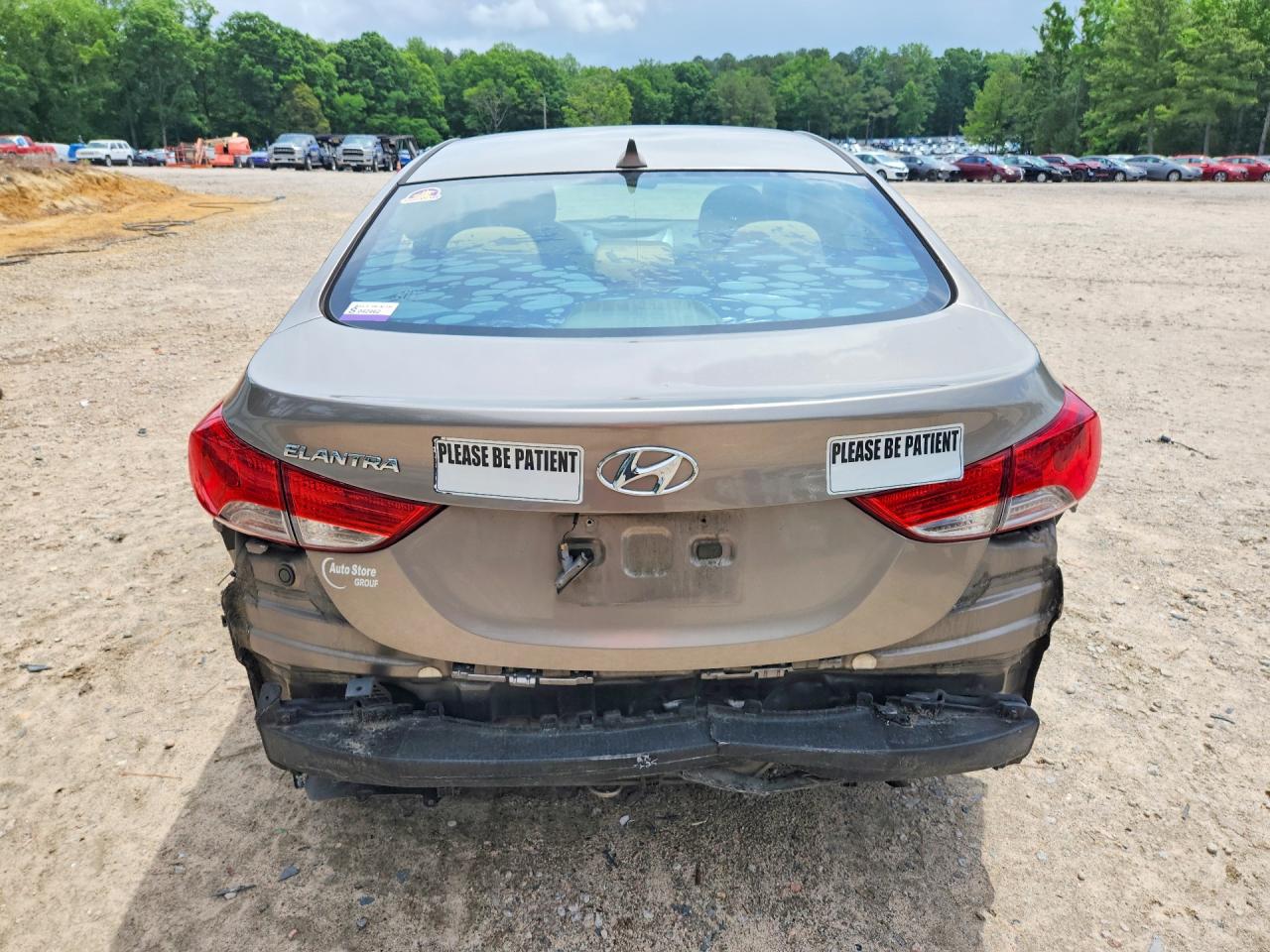 2013 Hyundai Elantra Gls Gray vin: 5NPDH4AEXDH389461