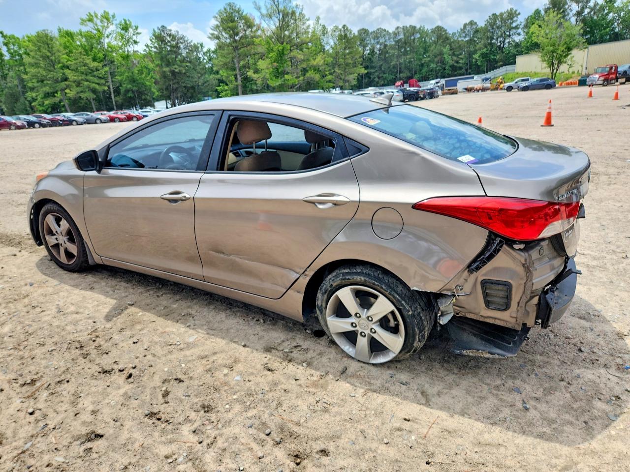 2013 Hyundai Elantra Gls Gray vin: 5NPDH4AEXDH389461