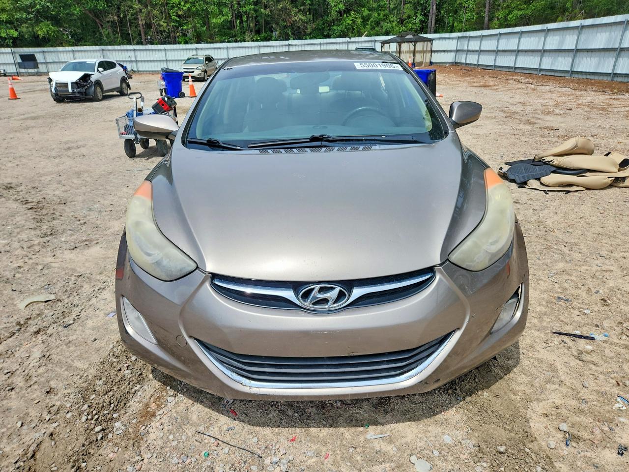 2013 Hyundai Elantra Gls Gray vin: 5NPDH4AEXDH389461