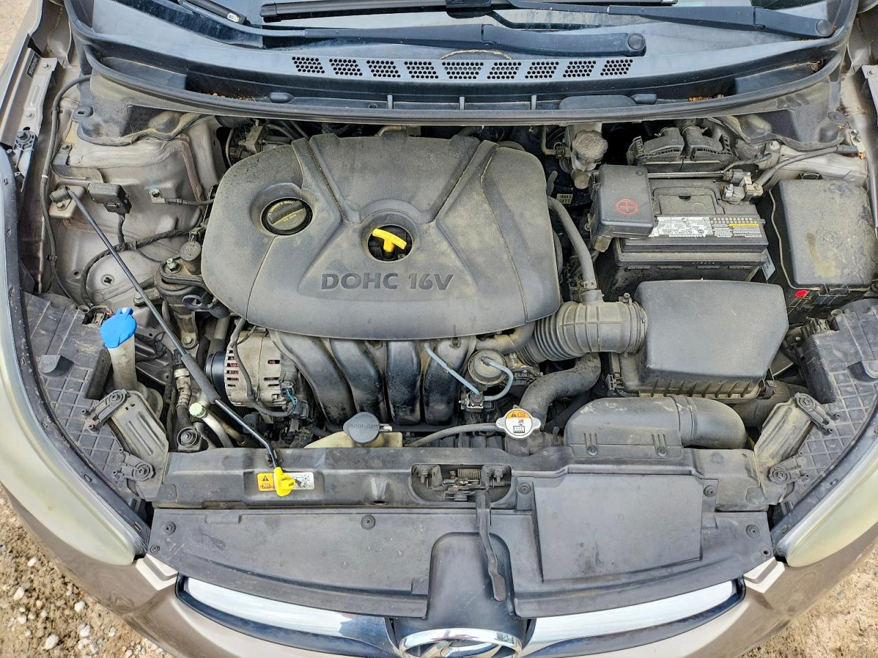 2013 Hyundai Elantra Gls Gray vin: 5NPDH4AEXDH389461