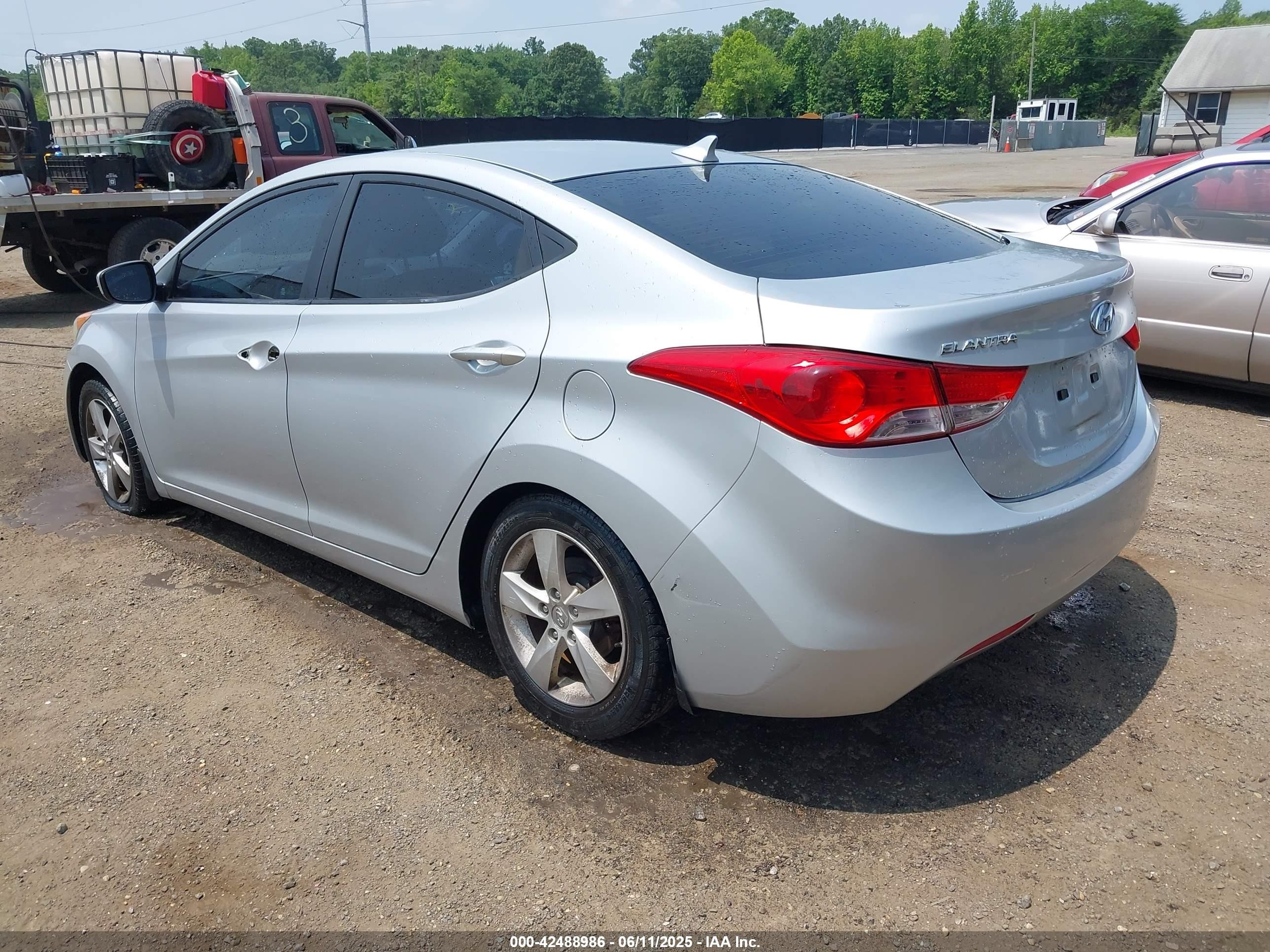 2013 Hyundai Elantra Gls Silver vin: 5NPDH4AEXDH397964