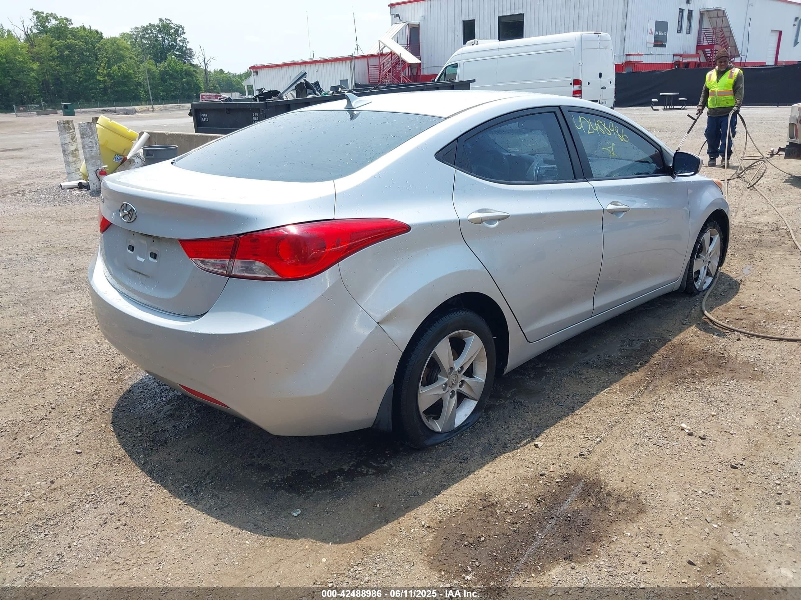 2013 Hyundai Elantra Gls Silver vin: 5NPDH4AEXDH397964