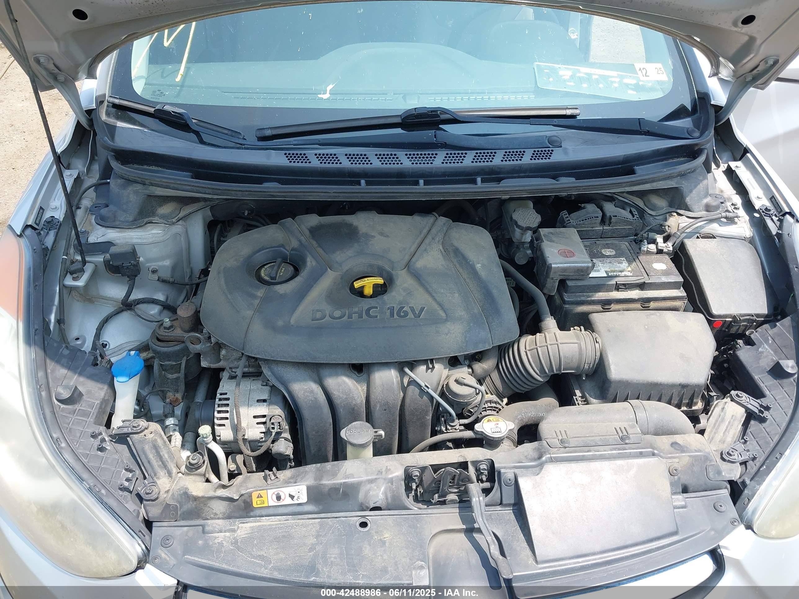 2013 Hyundai Elantra Gls Silver vin: 5NPDH4AEXDH397964