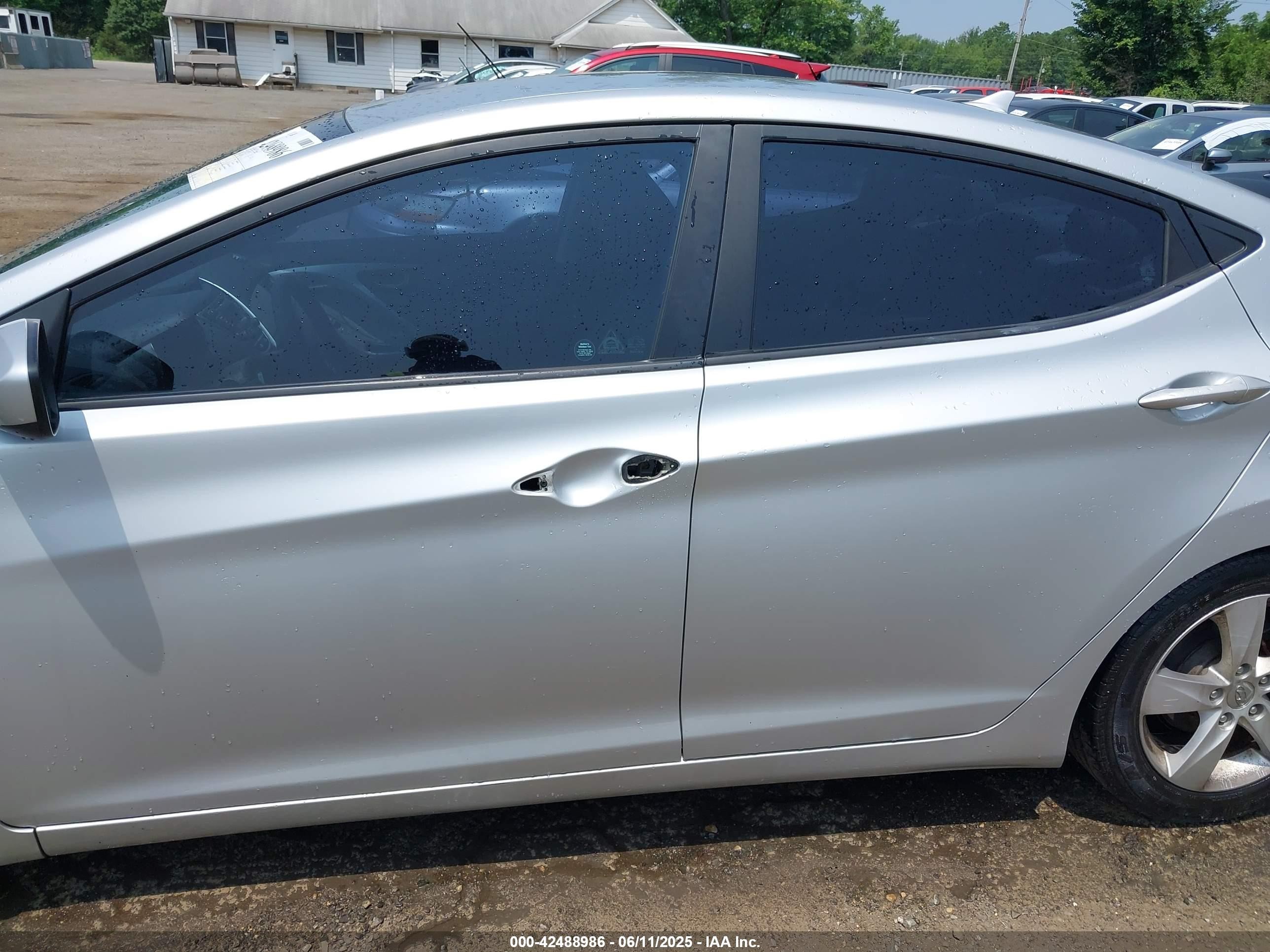 2013 Hyundai Elantra Gls Silver vin: 5NPDH4AEXDH397964