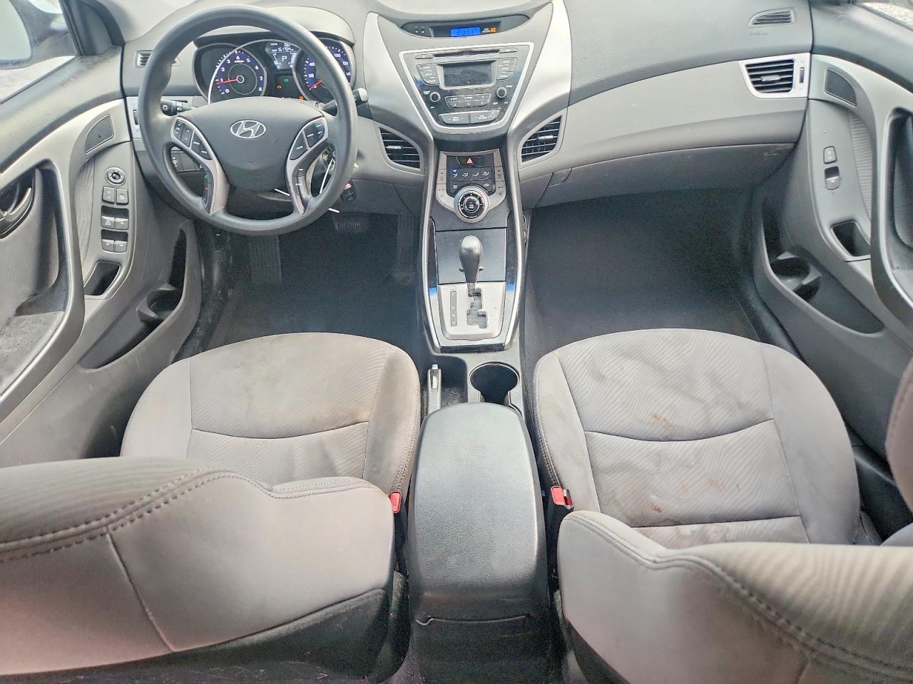 2013 Hyundai Elantra Gls White vin: 5NPDH4AEXDH400054