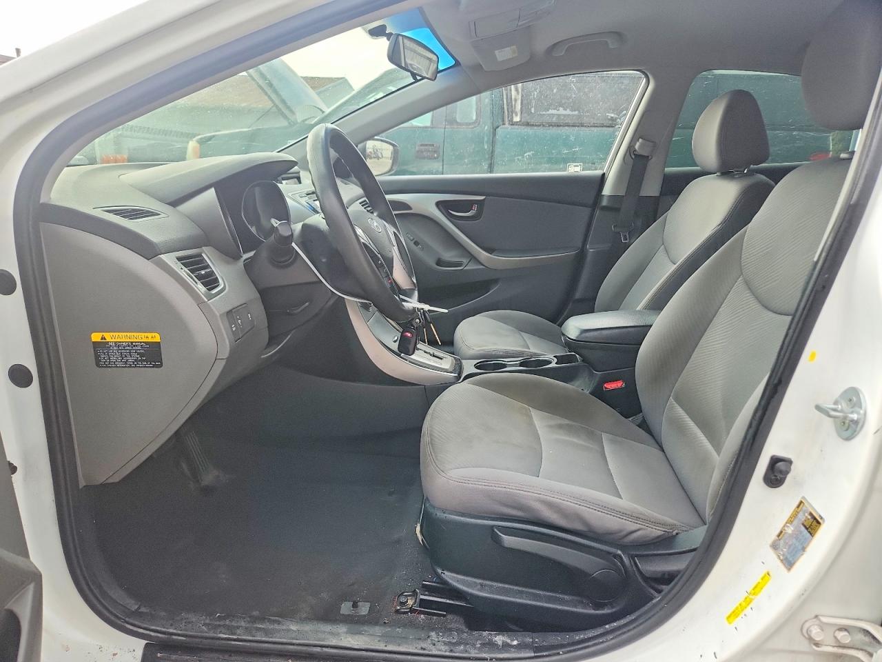 2013 Hyundai Elantra Gls White vin: 5NPDH4AEXDH400054