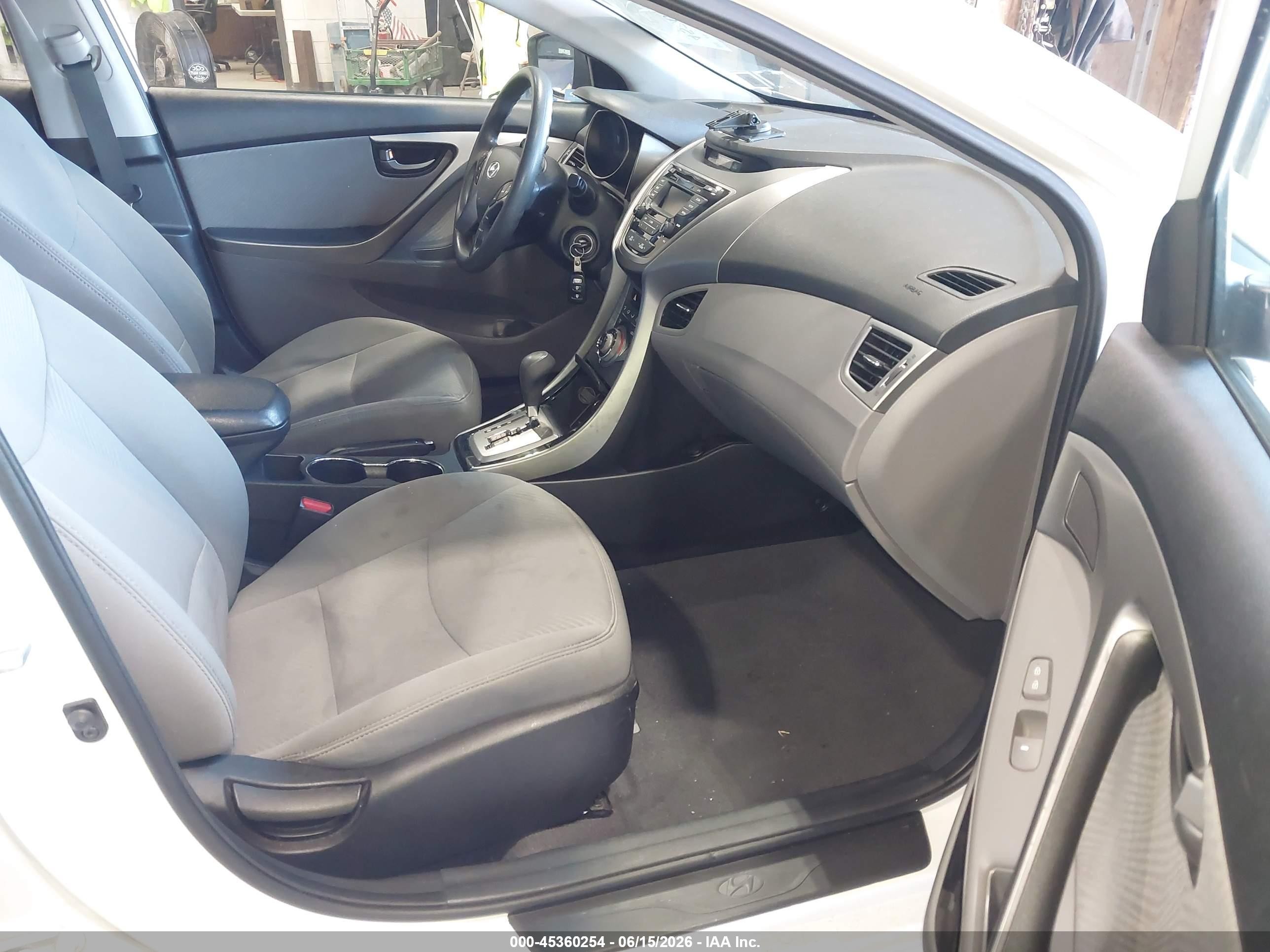 2013 Hyundai Elantra Gls White vin: 5NPDH4AEXDH406470