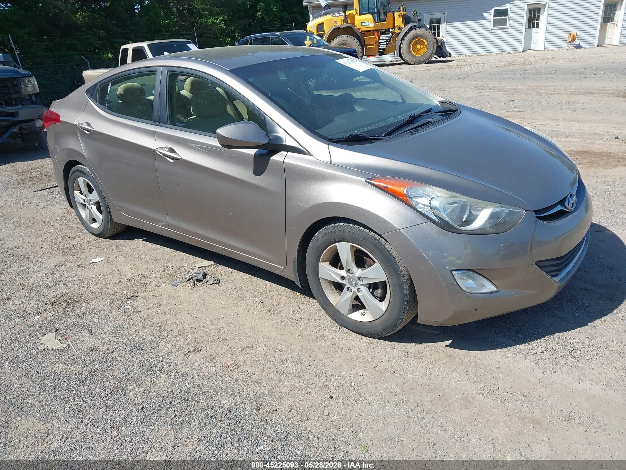 2013 Hyundai Elantra Gls Silver vin: 5NPDH4AEXDH413693