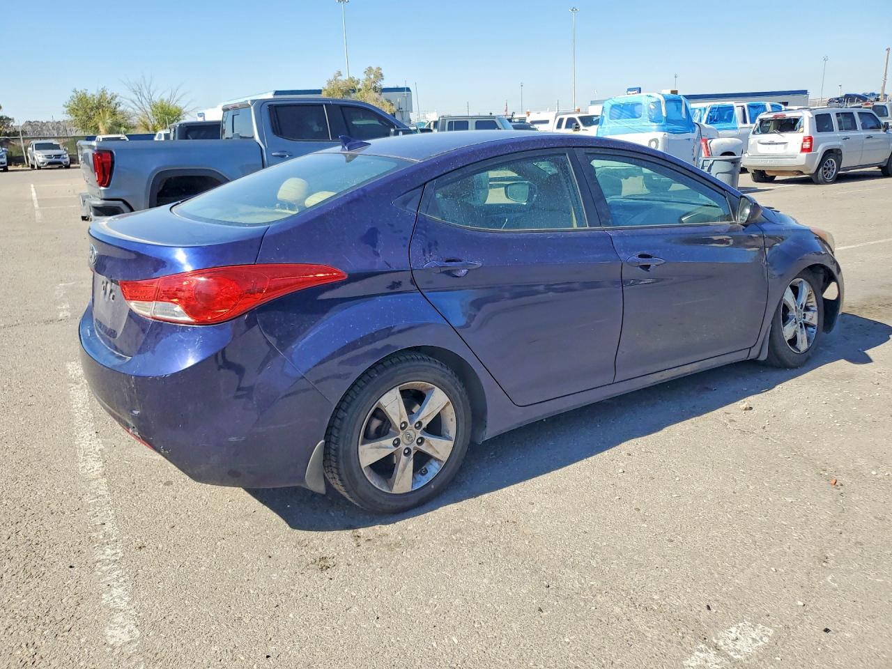 2013 Hyundai Elantra Gls Blue vin: 5NPDH4AEXDH413807