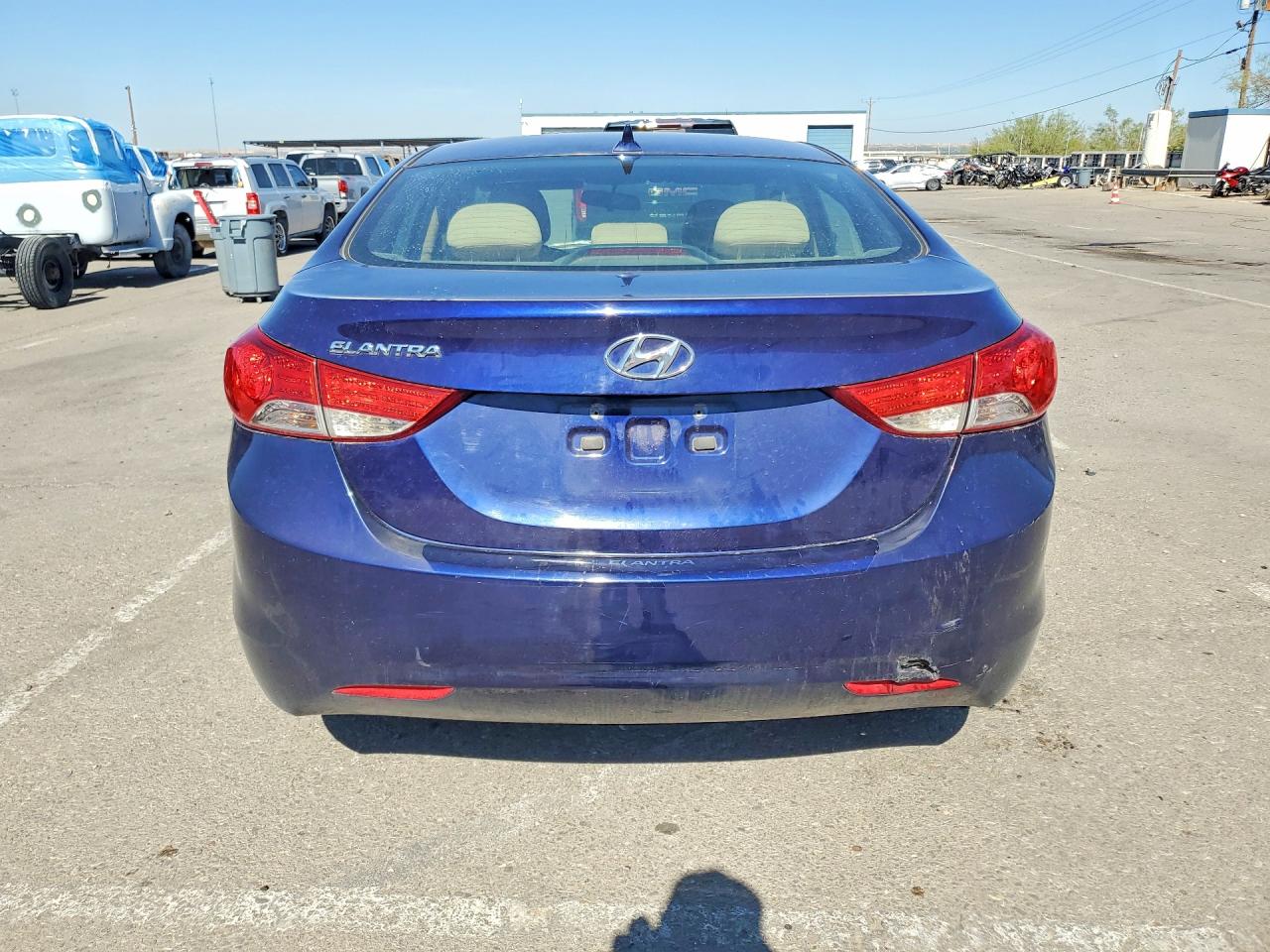 2013 Hyundai Elantra Gls Blue vin: 5NPDH4AEXDH413807
