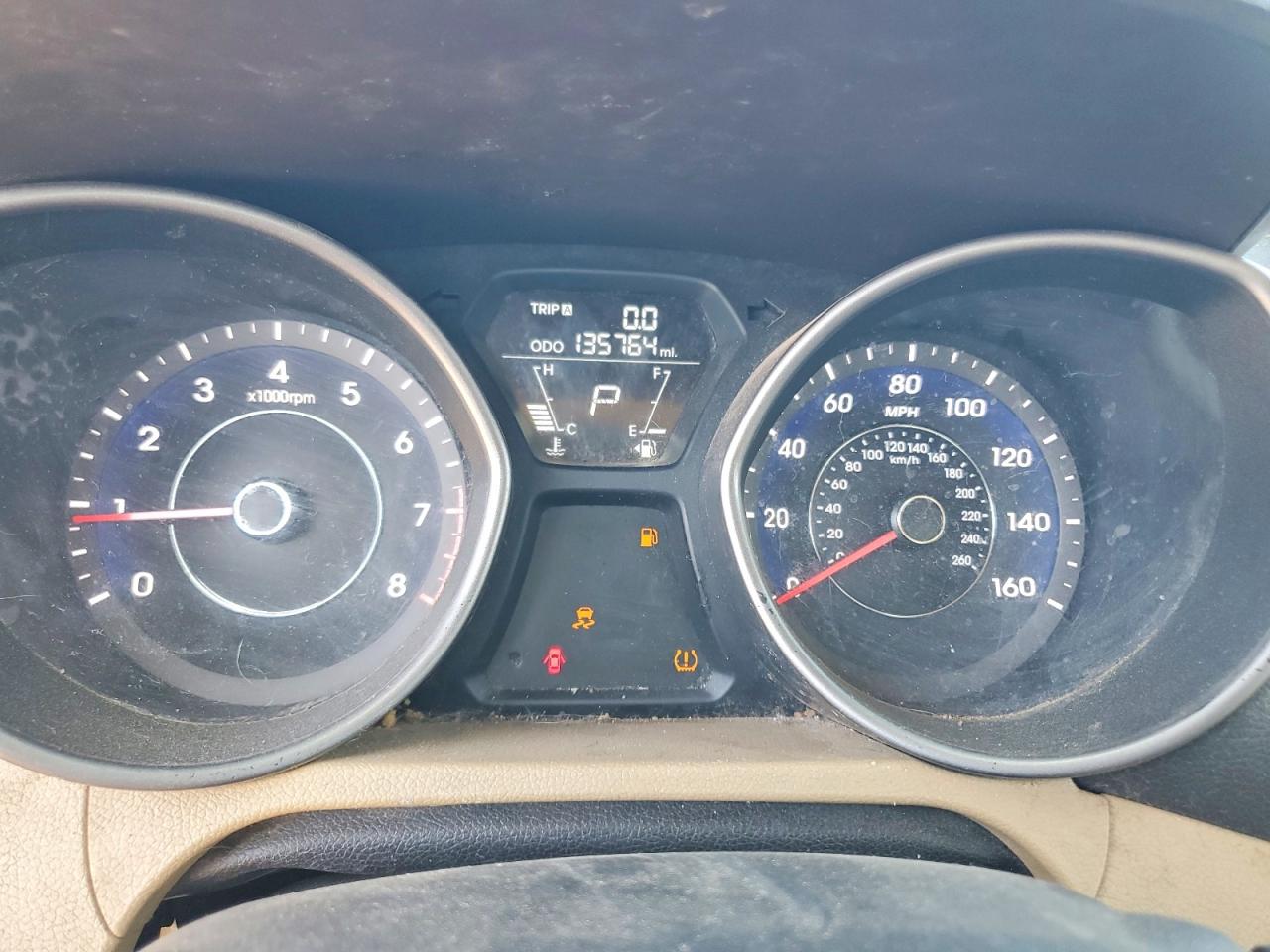 2013 Hyundai Elantra Gls Blue vin: 5NPDH4AEXDH413807