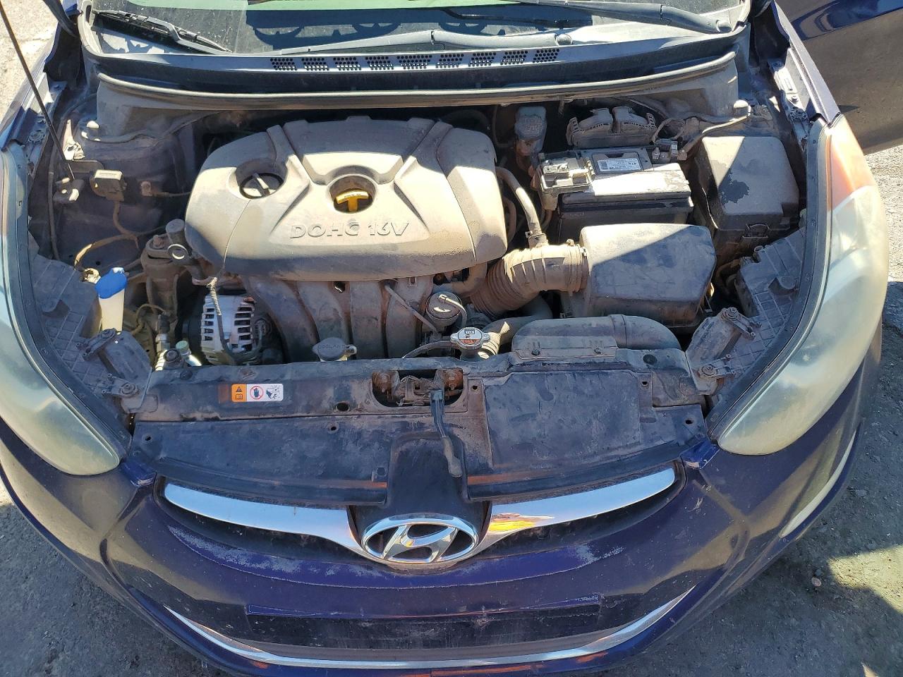 2013 Hyundai Elantra Gls Blue vin: 5NPDH4AEXDH413807