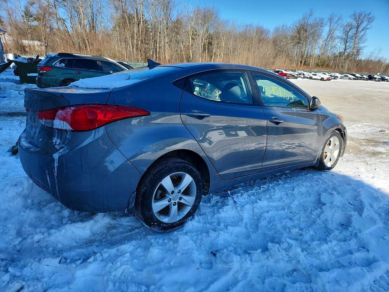 2013 Hyundai Elantra Gls Gray vin: 5NPDH4AEXDH420367