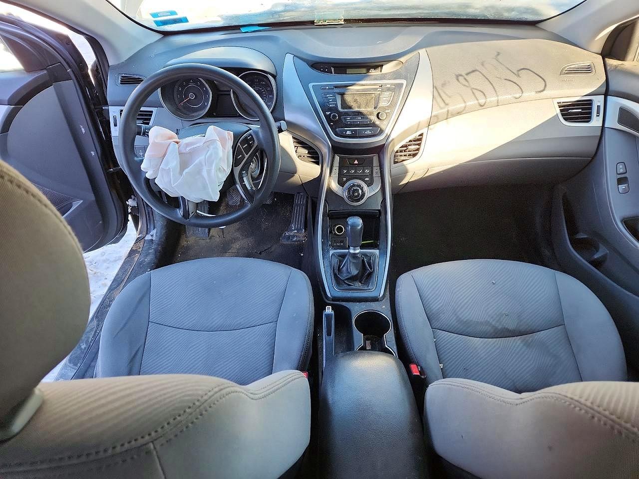 2013 Hyundai Elantra Gls Gray vin: 5NPDH4AEXDH420367