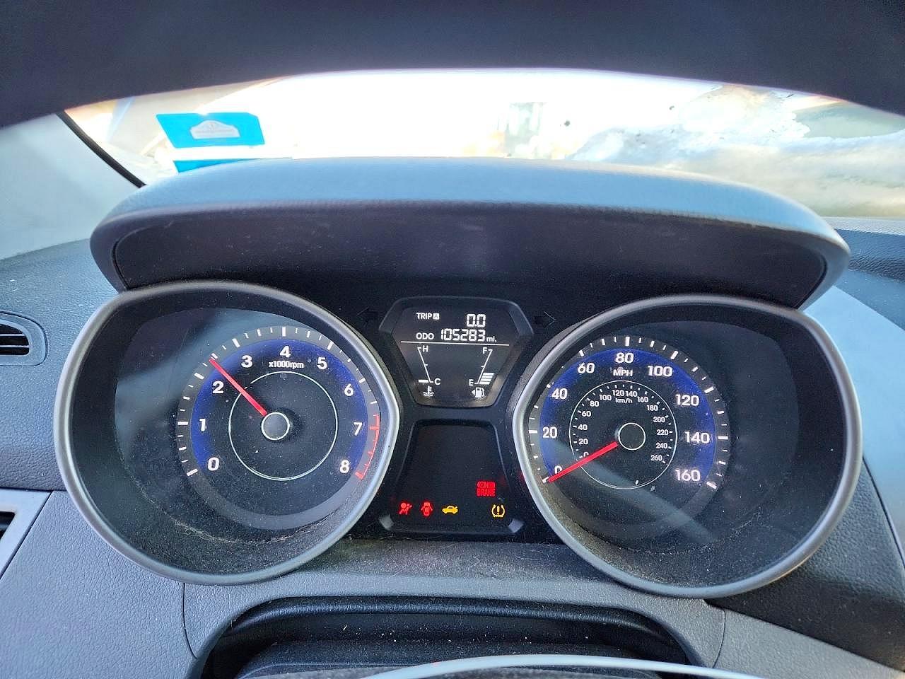 2013 Hyundai Elantra Gls Gray vin: 5NPDH4AEXDH420367