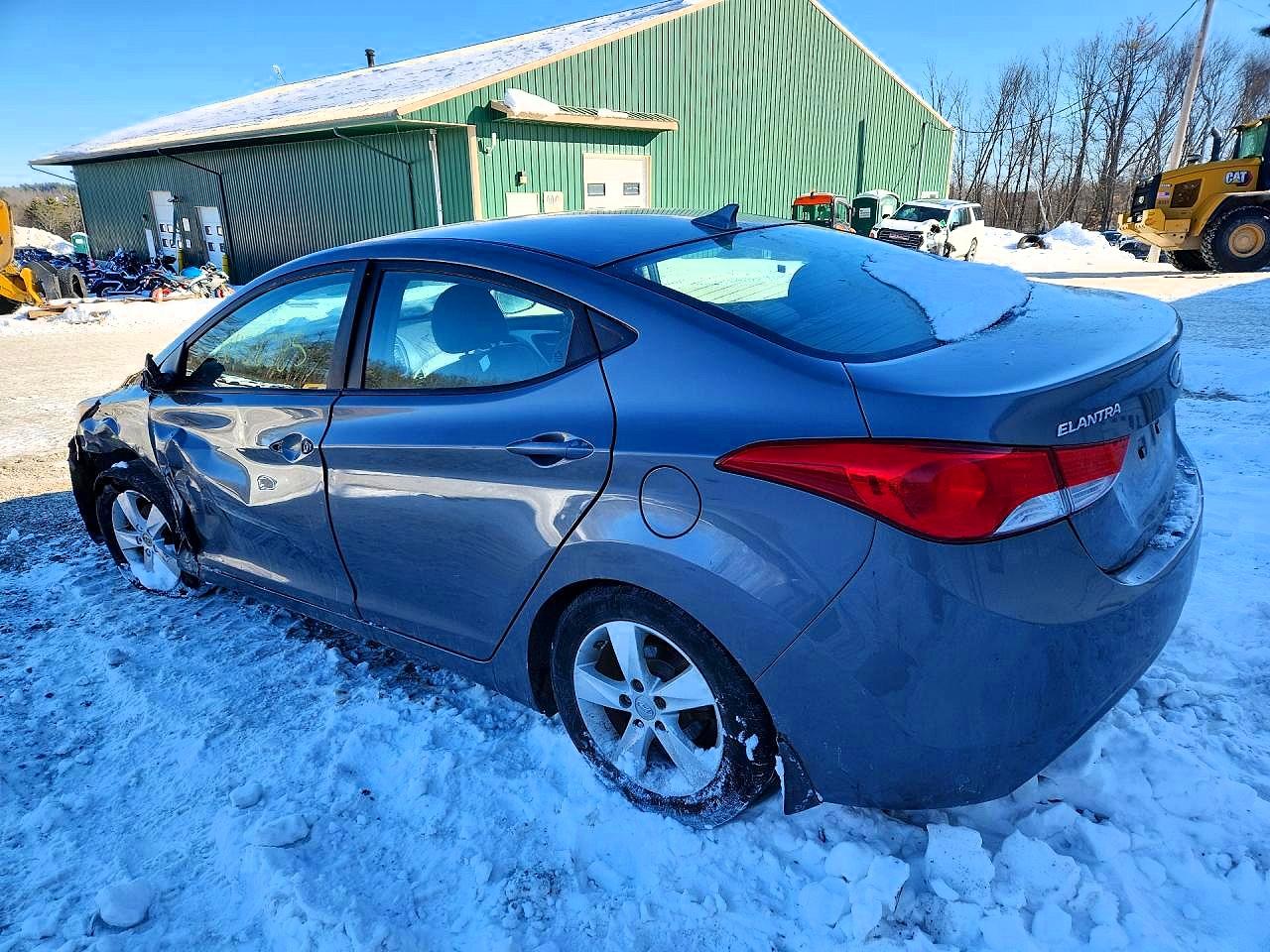2013 Hyundai Elantra Gls Gray vin: 5NPDH4AEXDH420367
