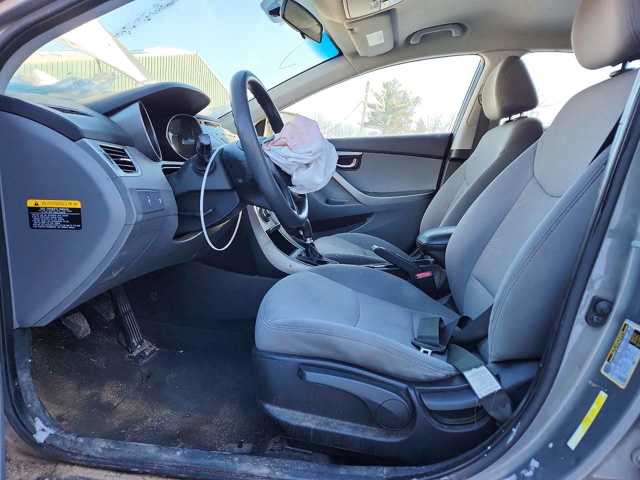 2013 Hyundai Elantra Gls Gray vin: 5NPDH4AEXDH420367