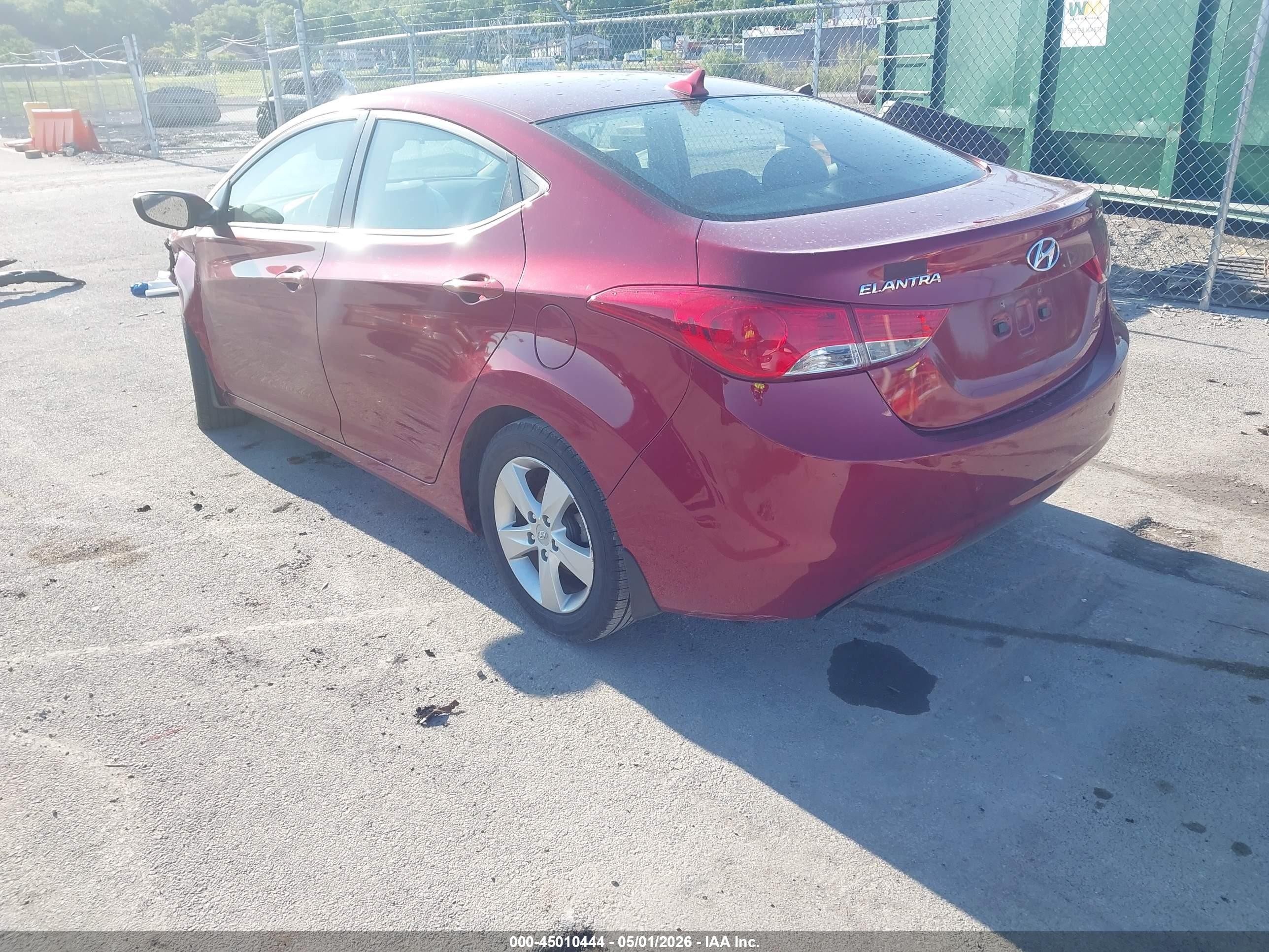 2013 Hyundai Elantra Gls Red vin: 5NPDH4AEXDH421213