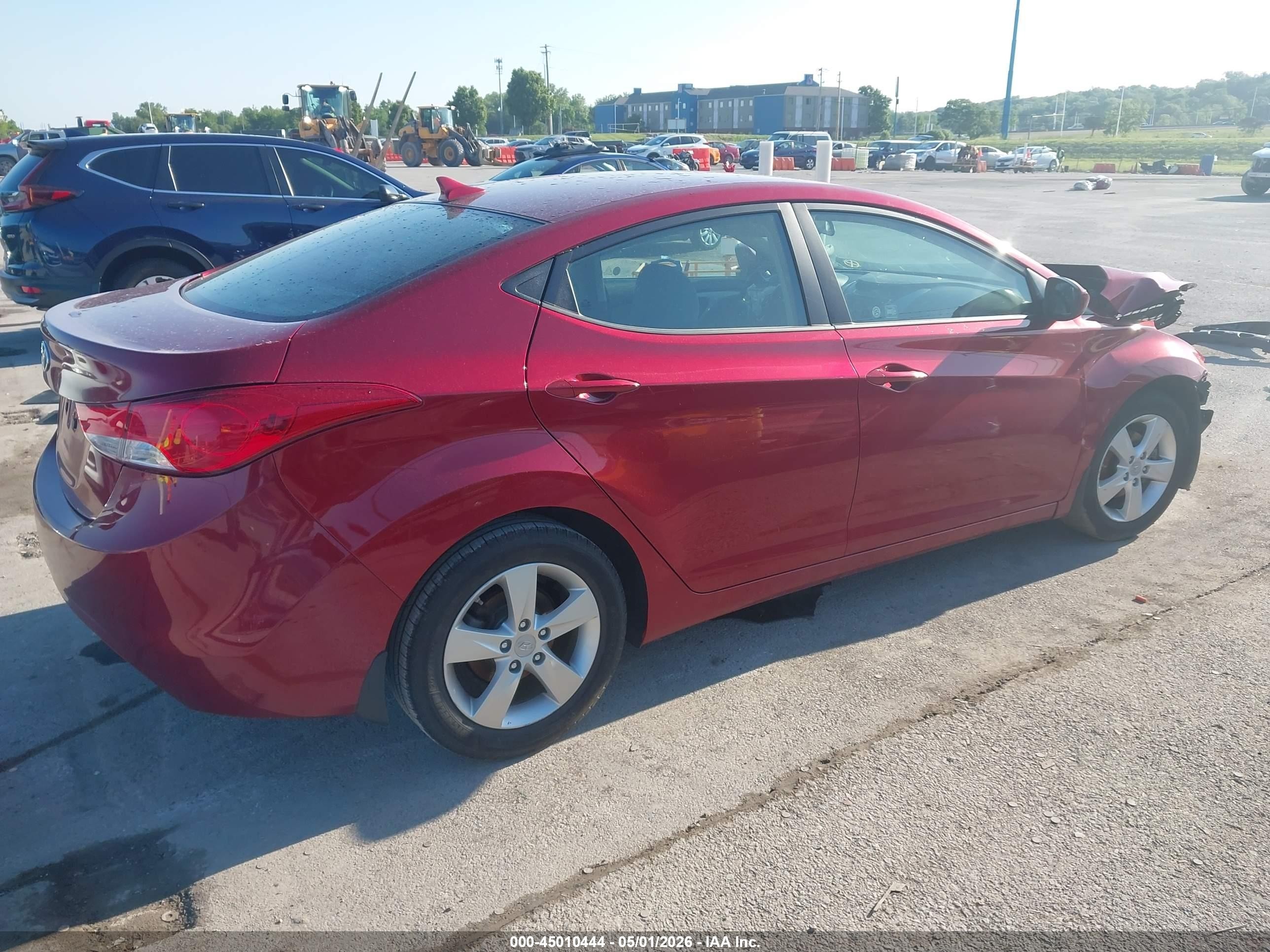 2013 Hyundai Elantra Gls Red vin: 5NPDH4AEXDH421213