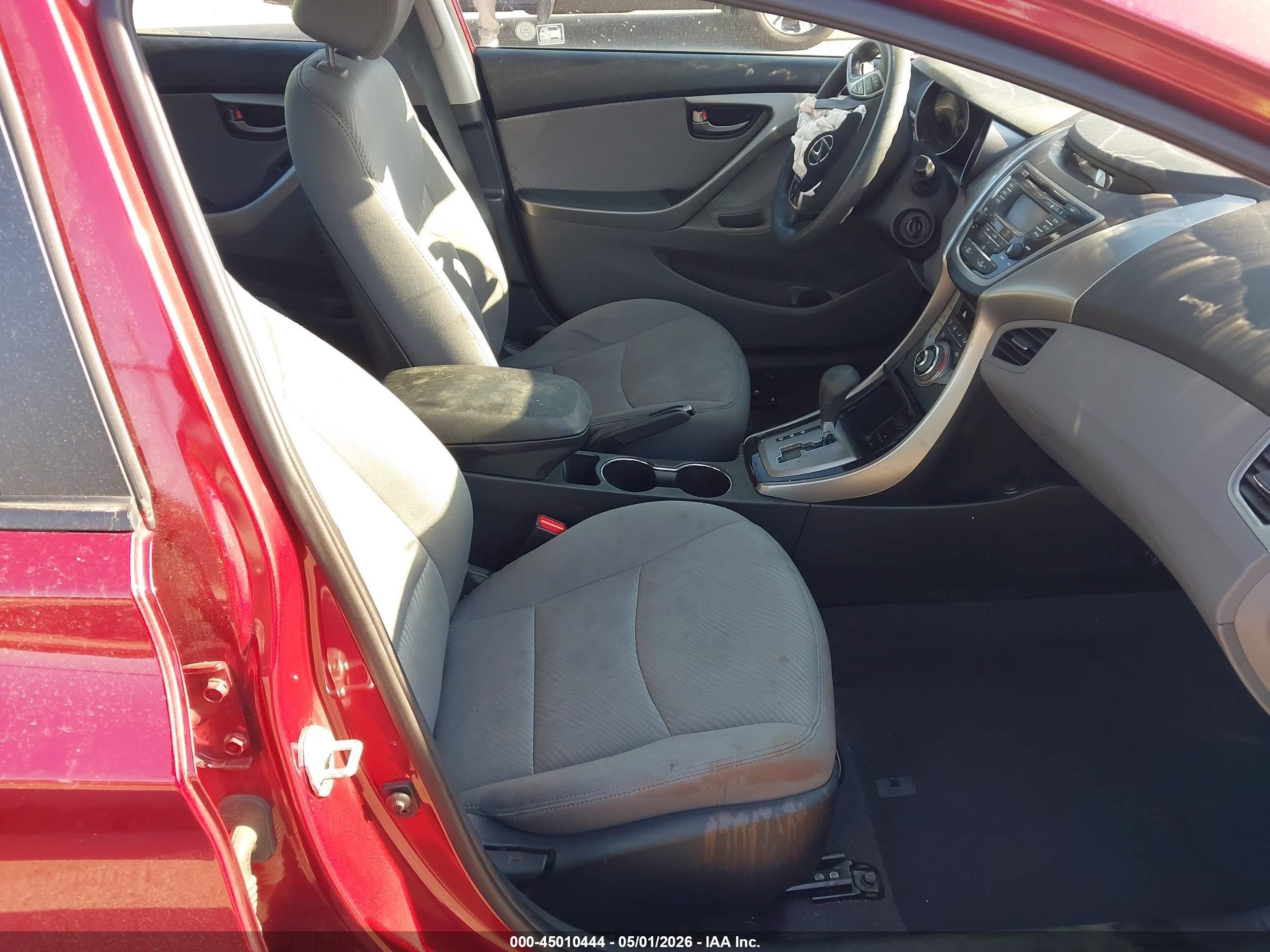 2013 Hyundai Elantra Gls Red vin: 5NPDH4AEXDH421213