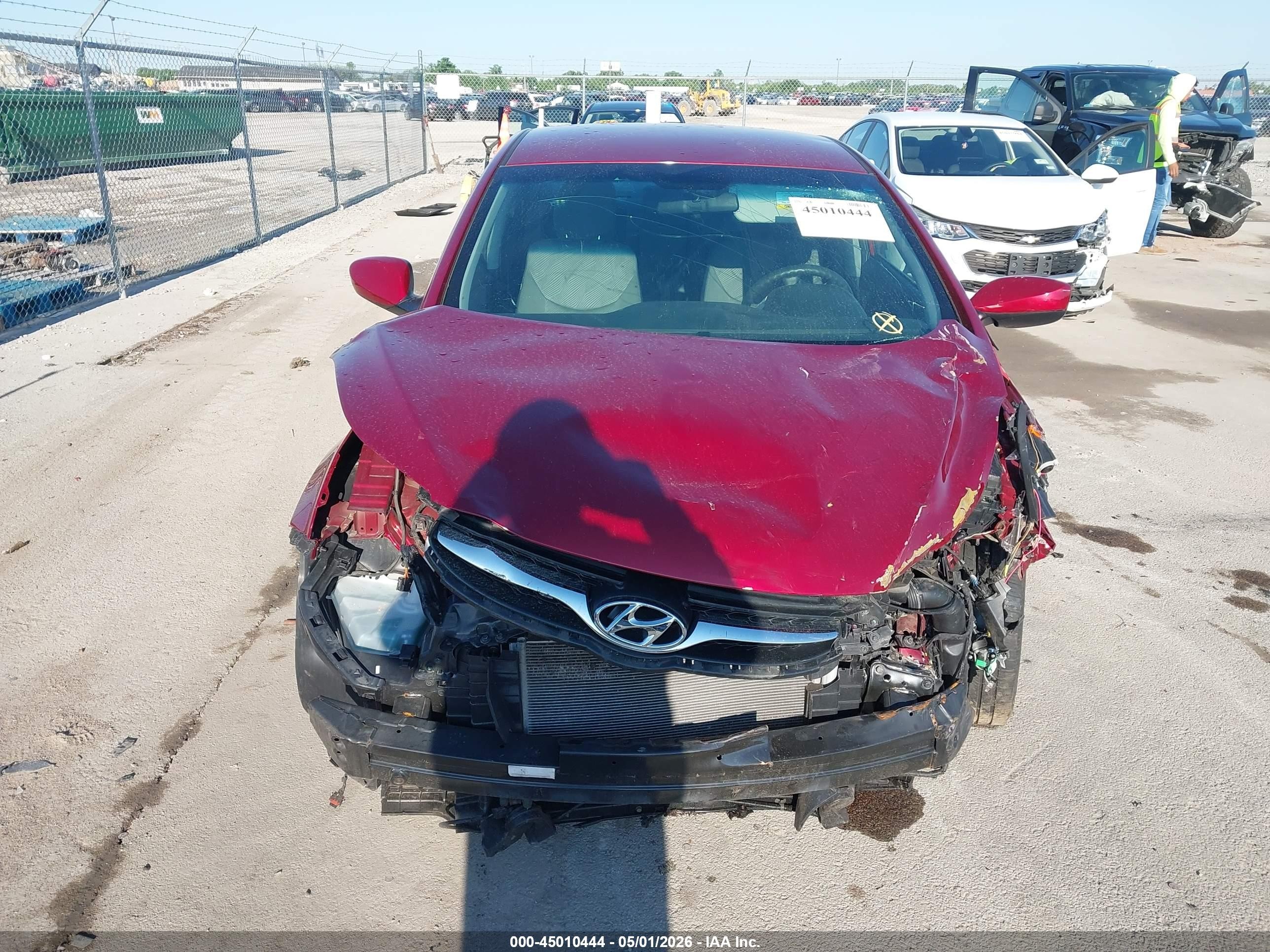 2013 Hyundai Elantra Gls Red vin: 5NPDH4AEXDH421213