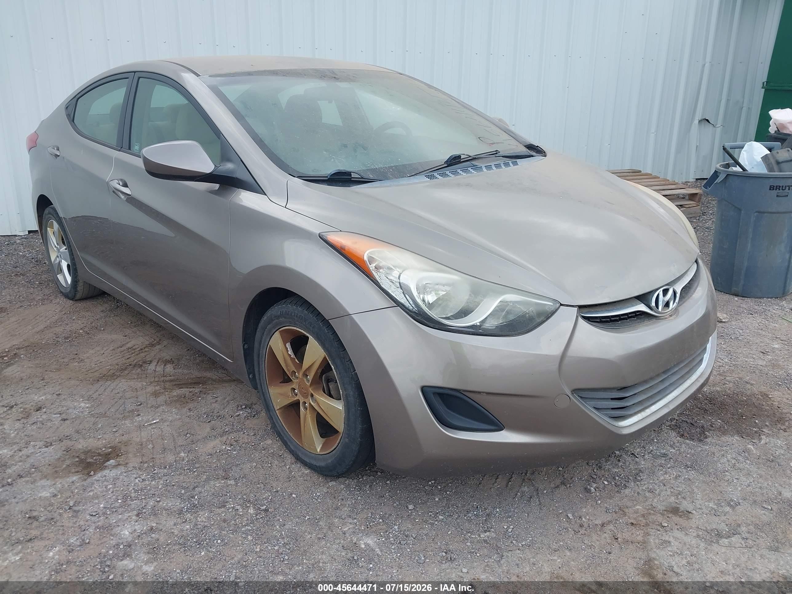 2013 Hyundai Elantra Gls Gold vin: 5NPDH4AEXDH421468