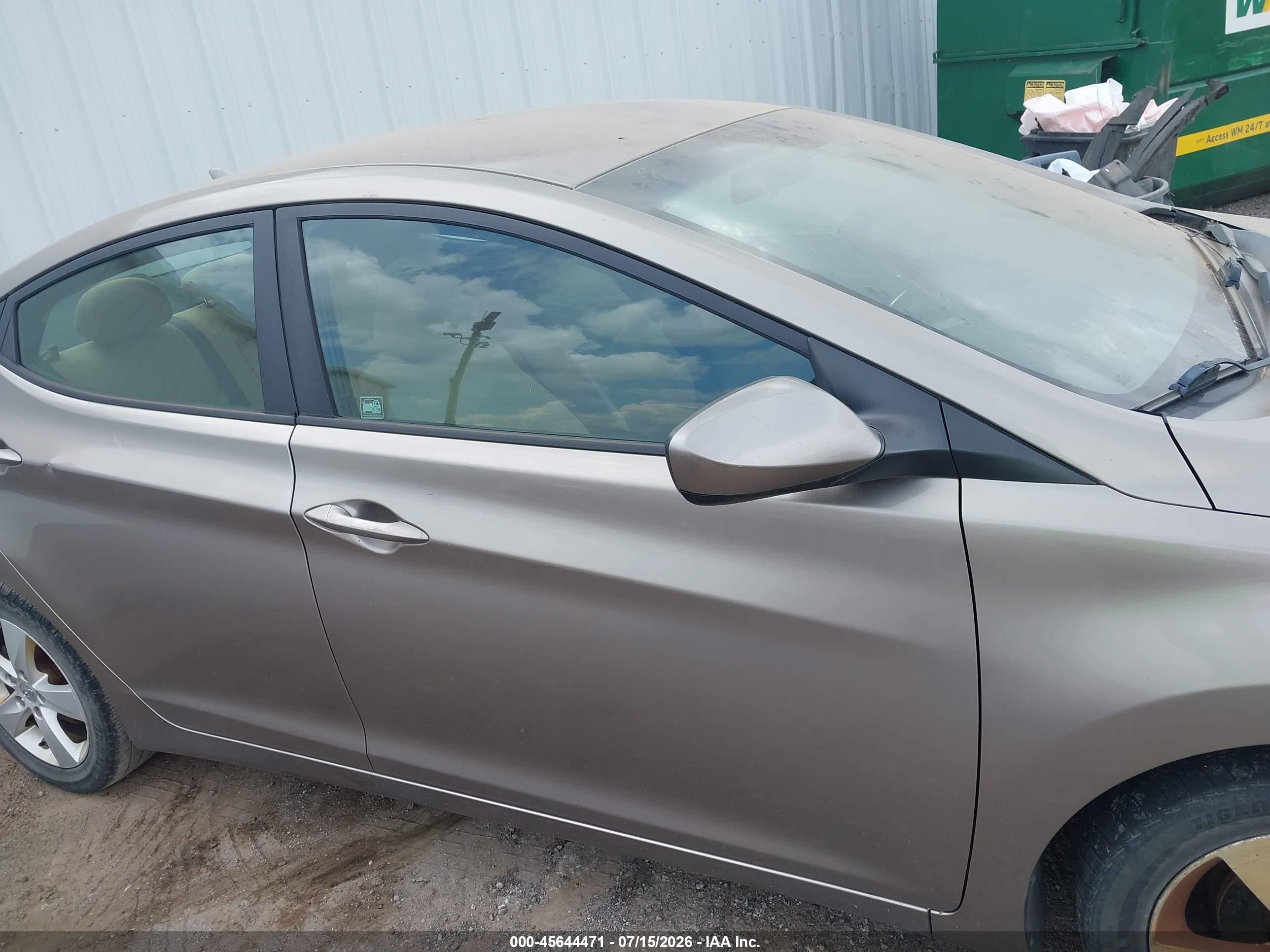 2013 Hyundai Elantra Gls Gold vin: 5NPDH4AEXDH421468