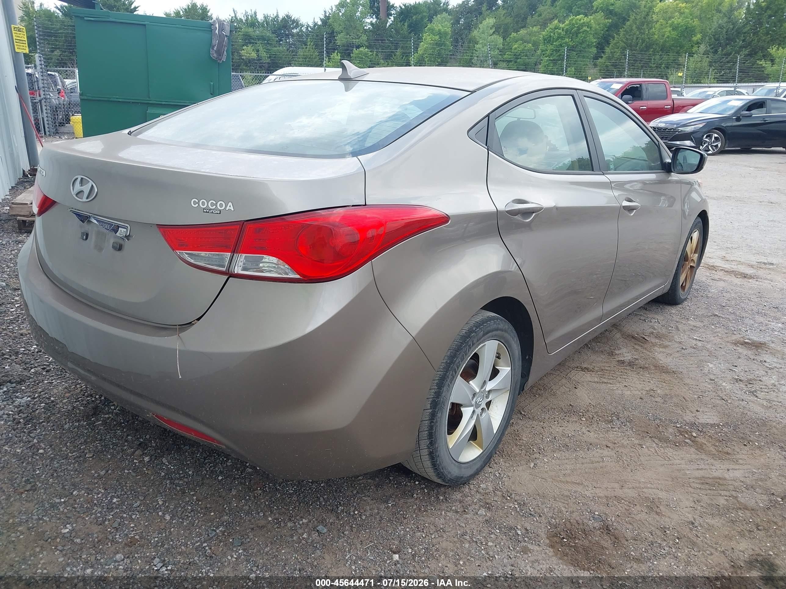 2013 Hyundai Elantra Gls Gold vin: 5NPDH4AEXDH421468