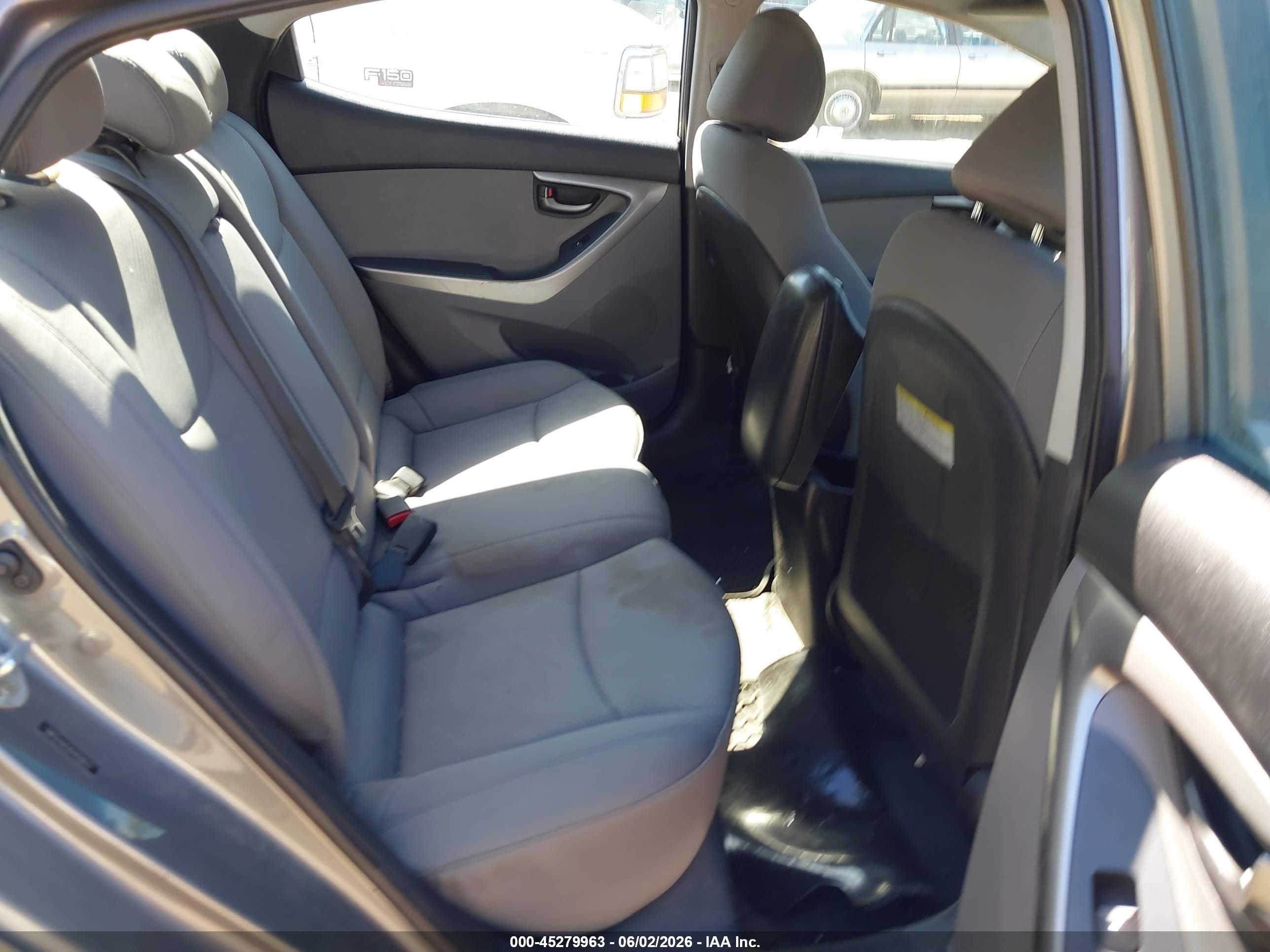 2013 Hyundai Elantra Gls Gray vin: 5NPDH4AEXDH426623